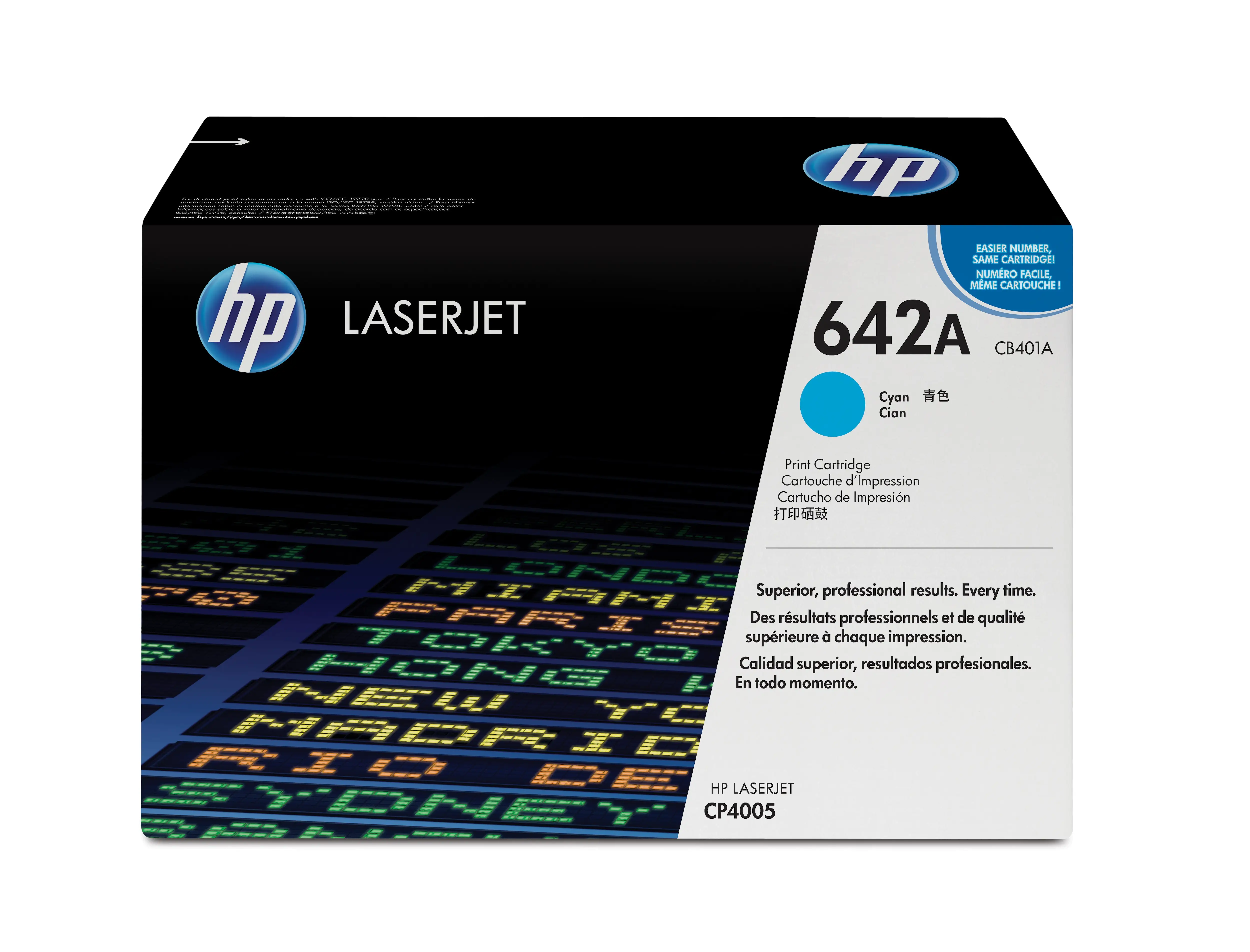 HP 642A Cyan Original LaserJet Toner Cartridge CB401A