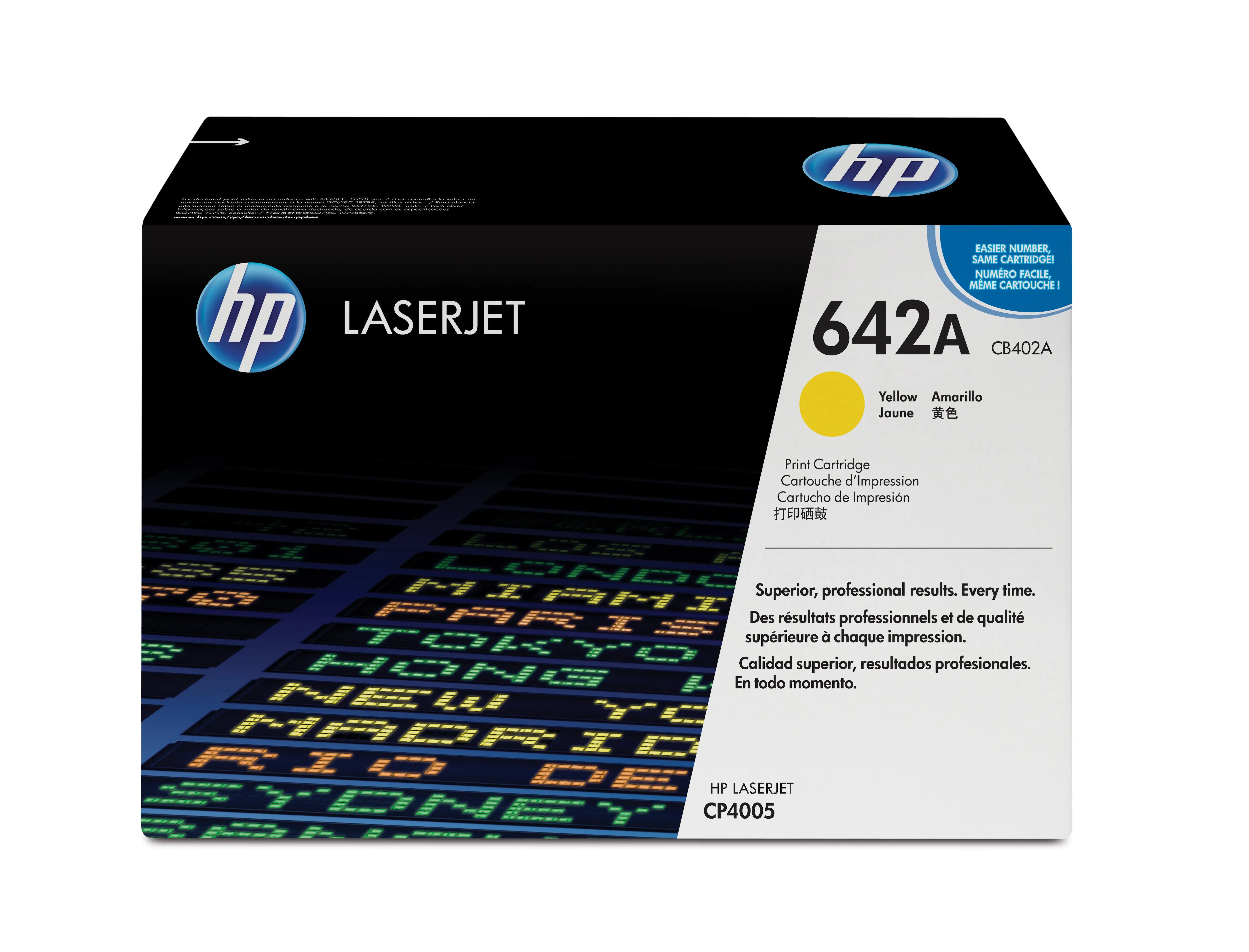HP 642A Yellow Original LaserJet Toner Cartridge CB402A