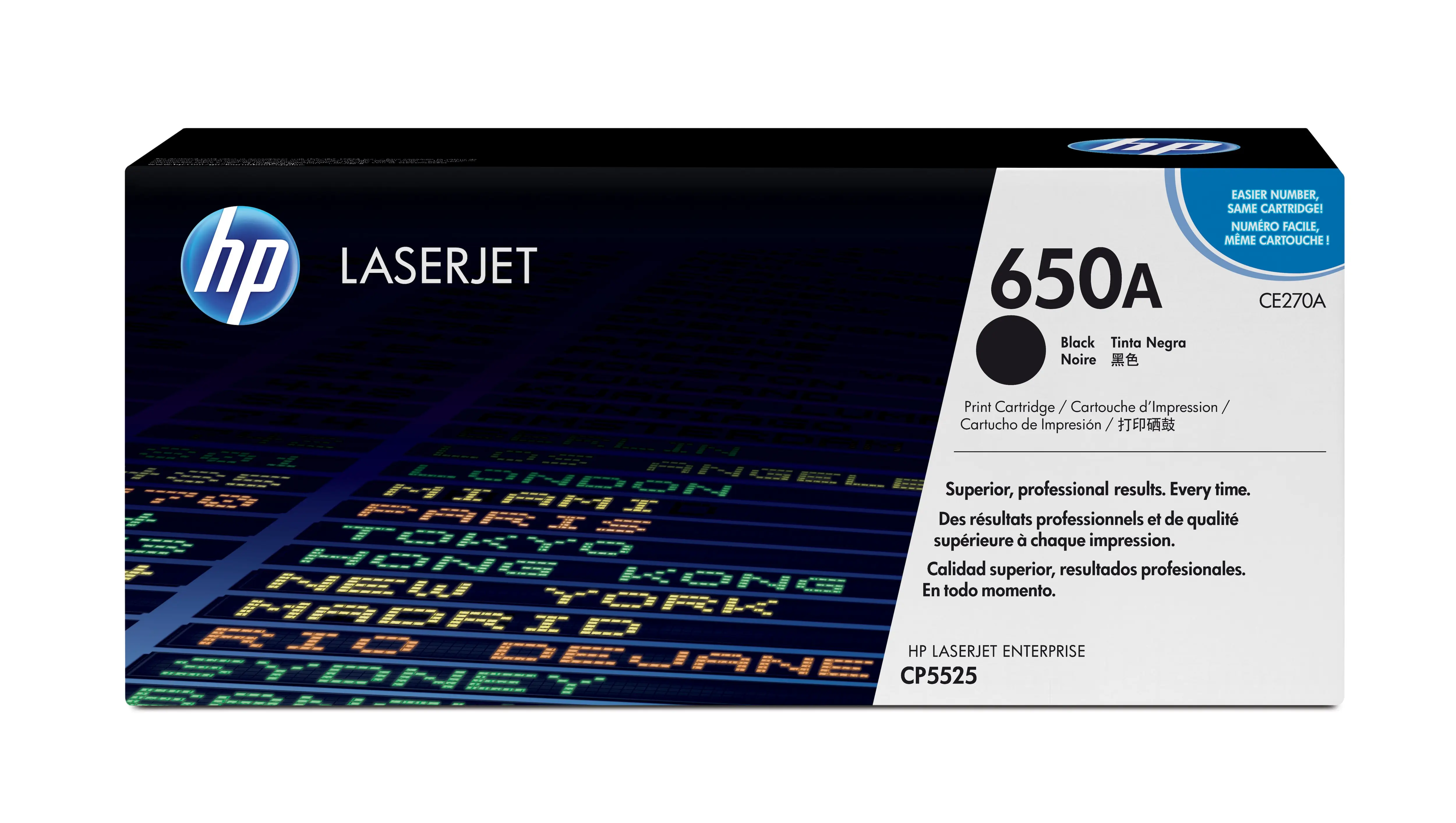 HP 650A Siyah Orijinal LaserJet Toner Kartuşu CE270A