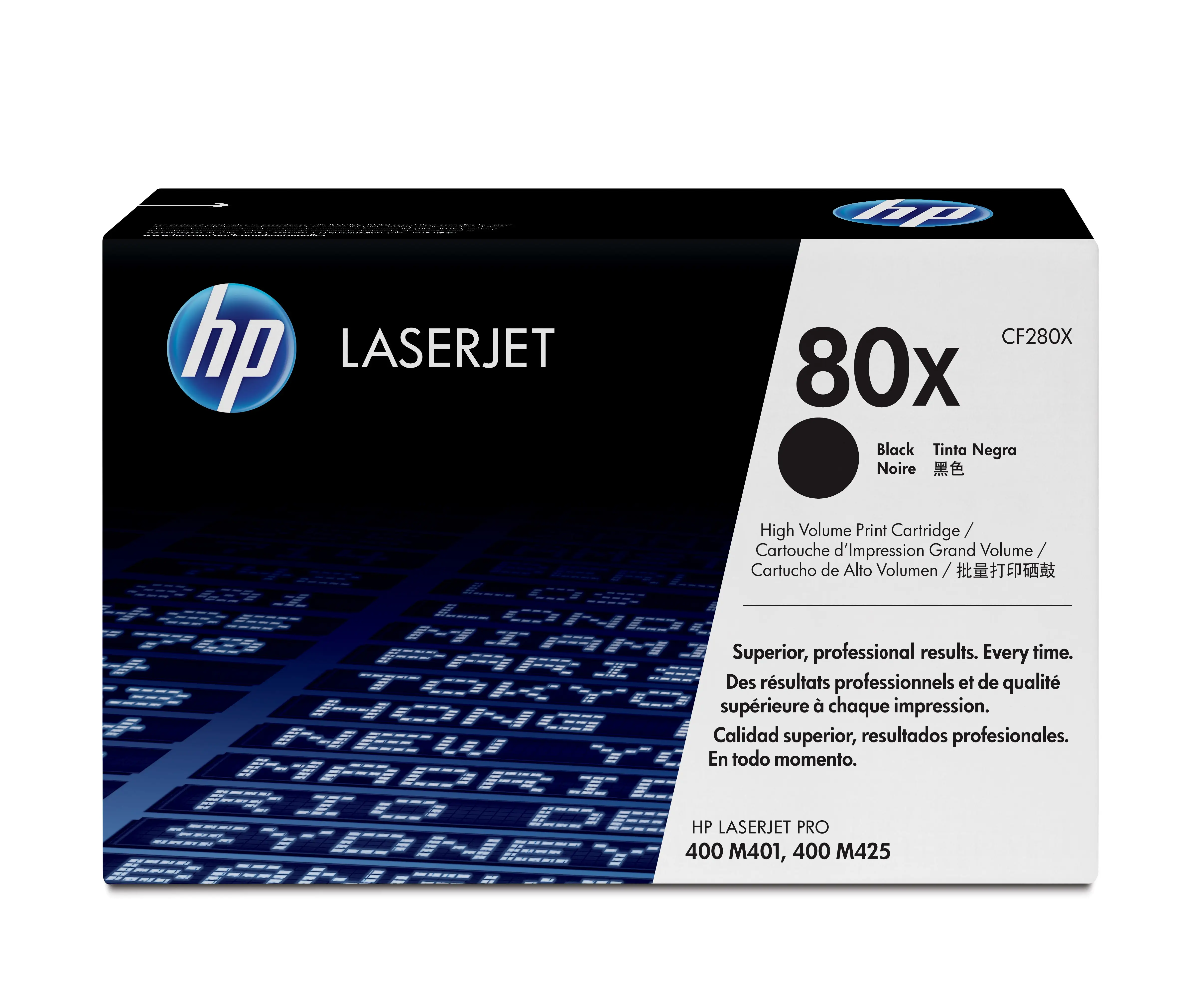 HP 80X Yüksek Kapasiteli Siyah Orijinal LaserJet Toner Kartuşu CF280X