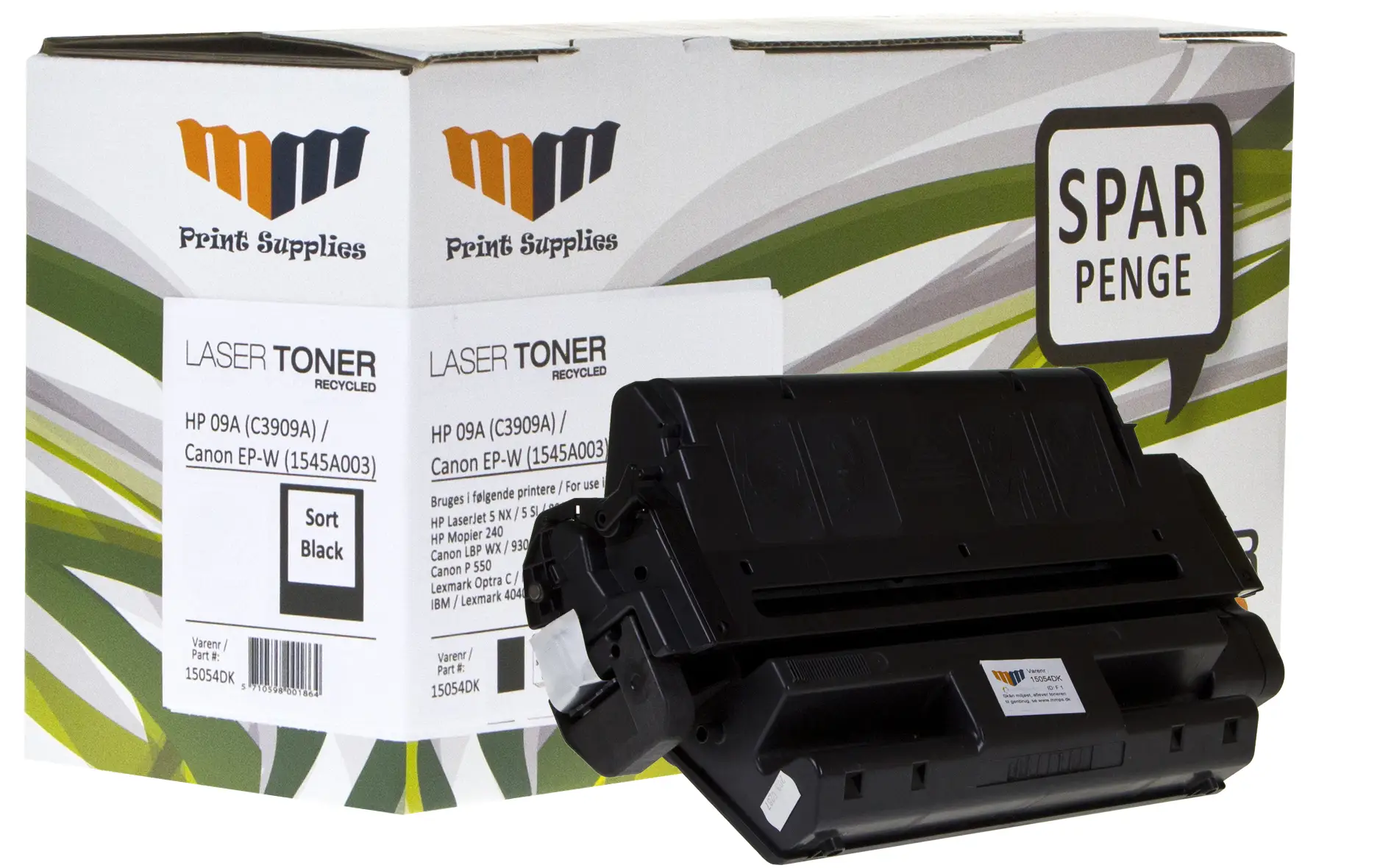 MM Black Laser Toner - HP 06A (C3903A) / Canon EP-V - For HP LaserJet / Canon LBP 15054DK