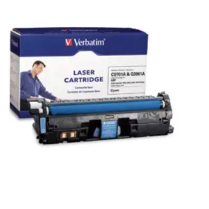 Verbatim HP C9701A & Q3961A Replacement Laser Cartridge Cyan 95375