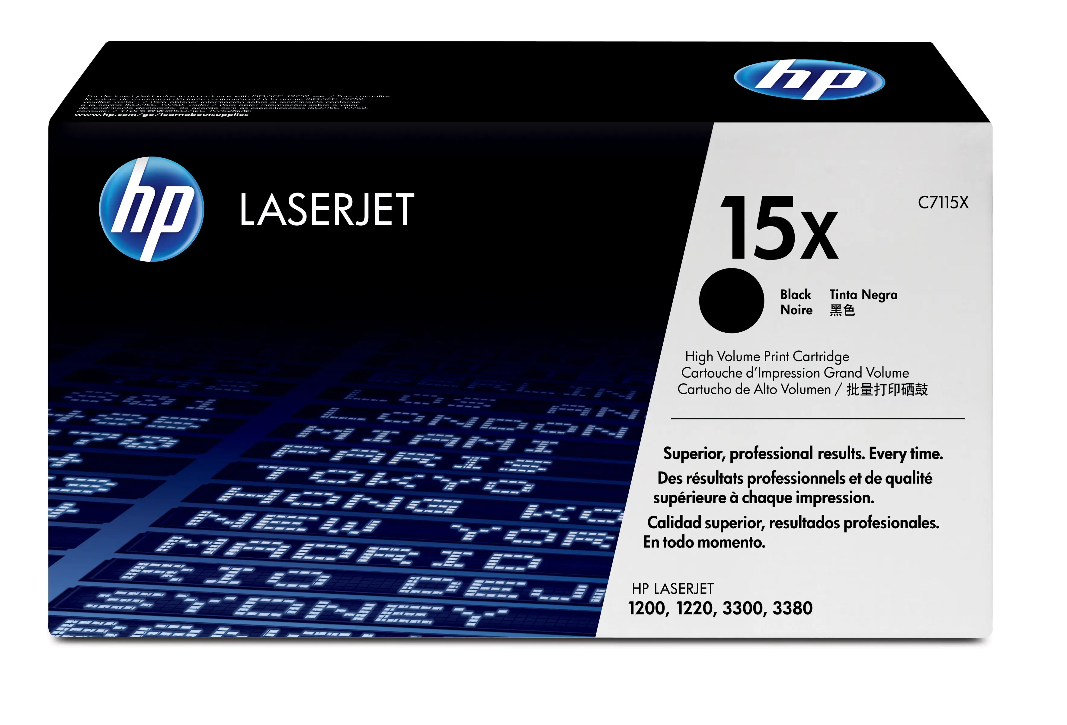 HP 15X Yüksek Kapasiteli Siyah Orijinal LaserJet Toner Kartuşu C7115X
