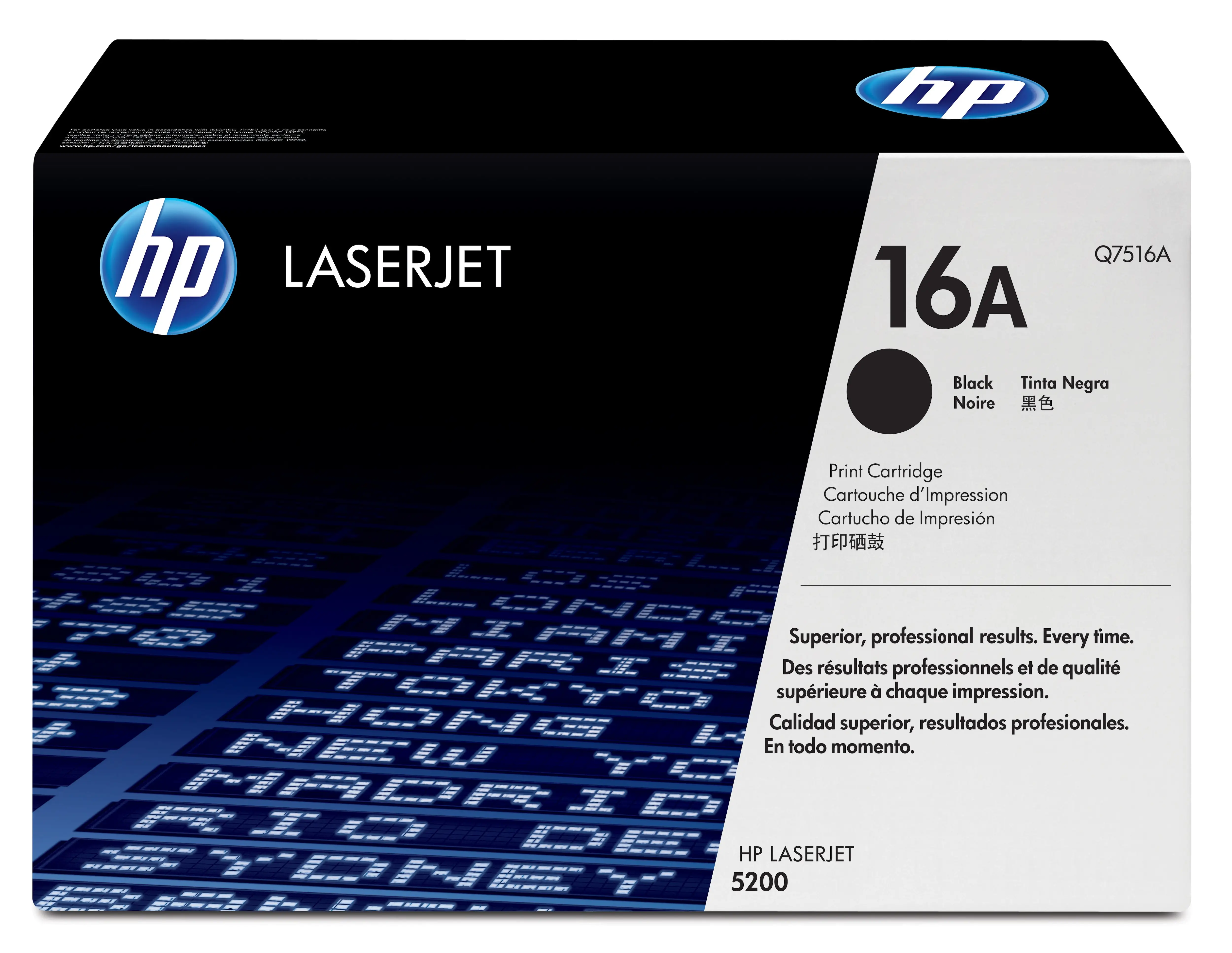 HP 16A Siyah Orijinal LaserJet Toner Kartuşu Q7516A
