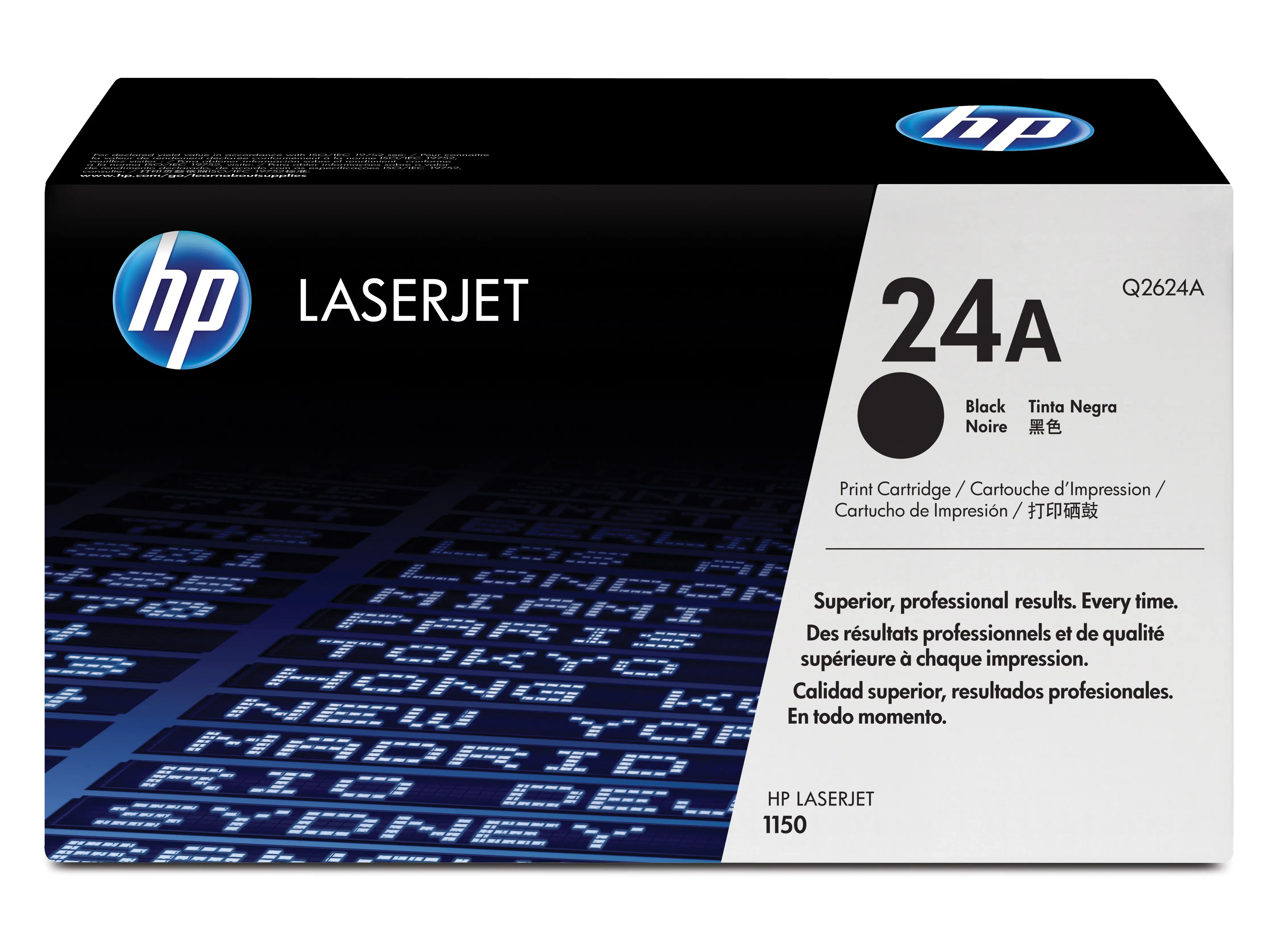 HP 24A Black Original LaserJet Toner Cartridge Q2624A