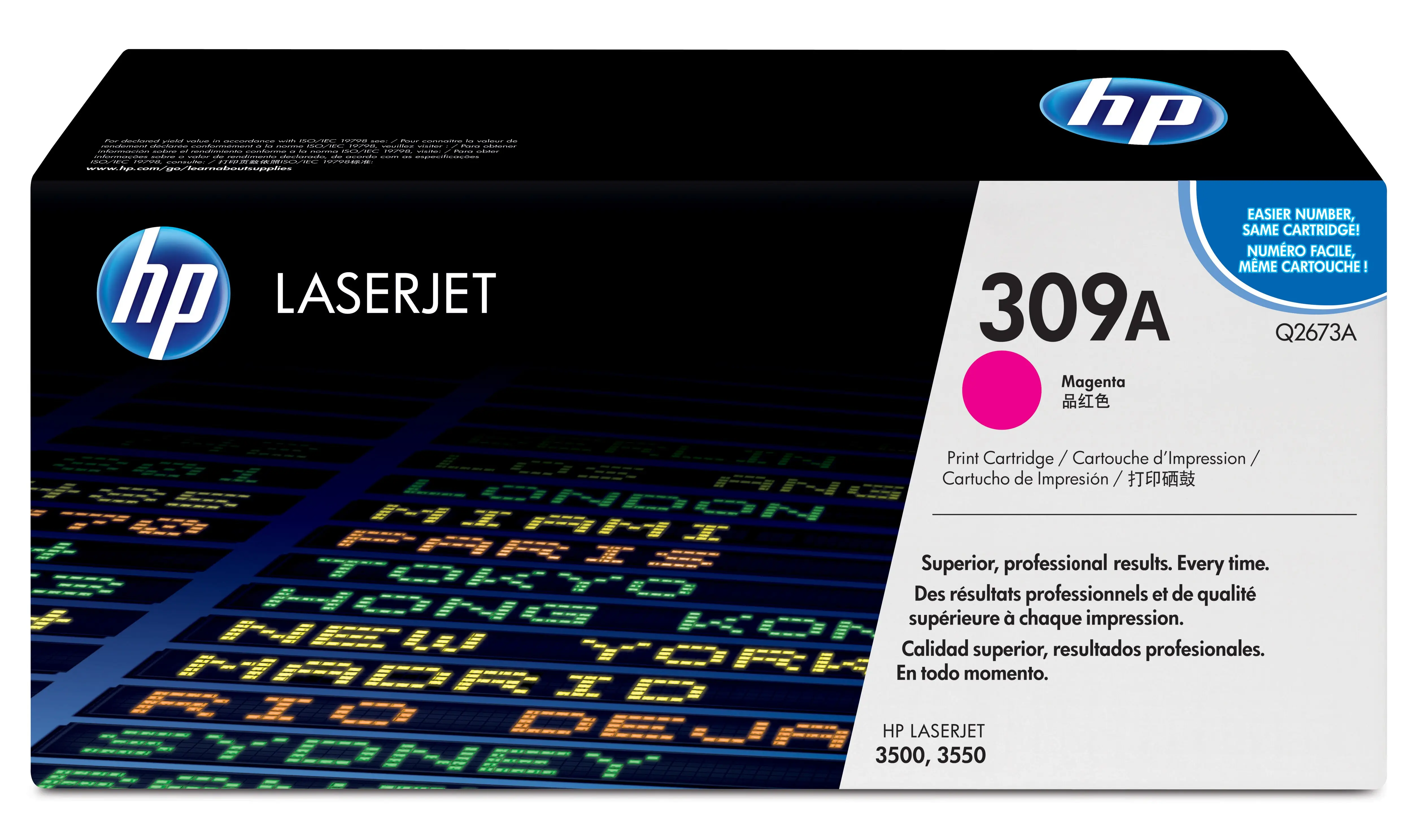 HP 309A Magenta Original LaserJet Toner Cartridge Q2673A