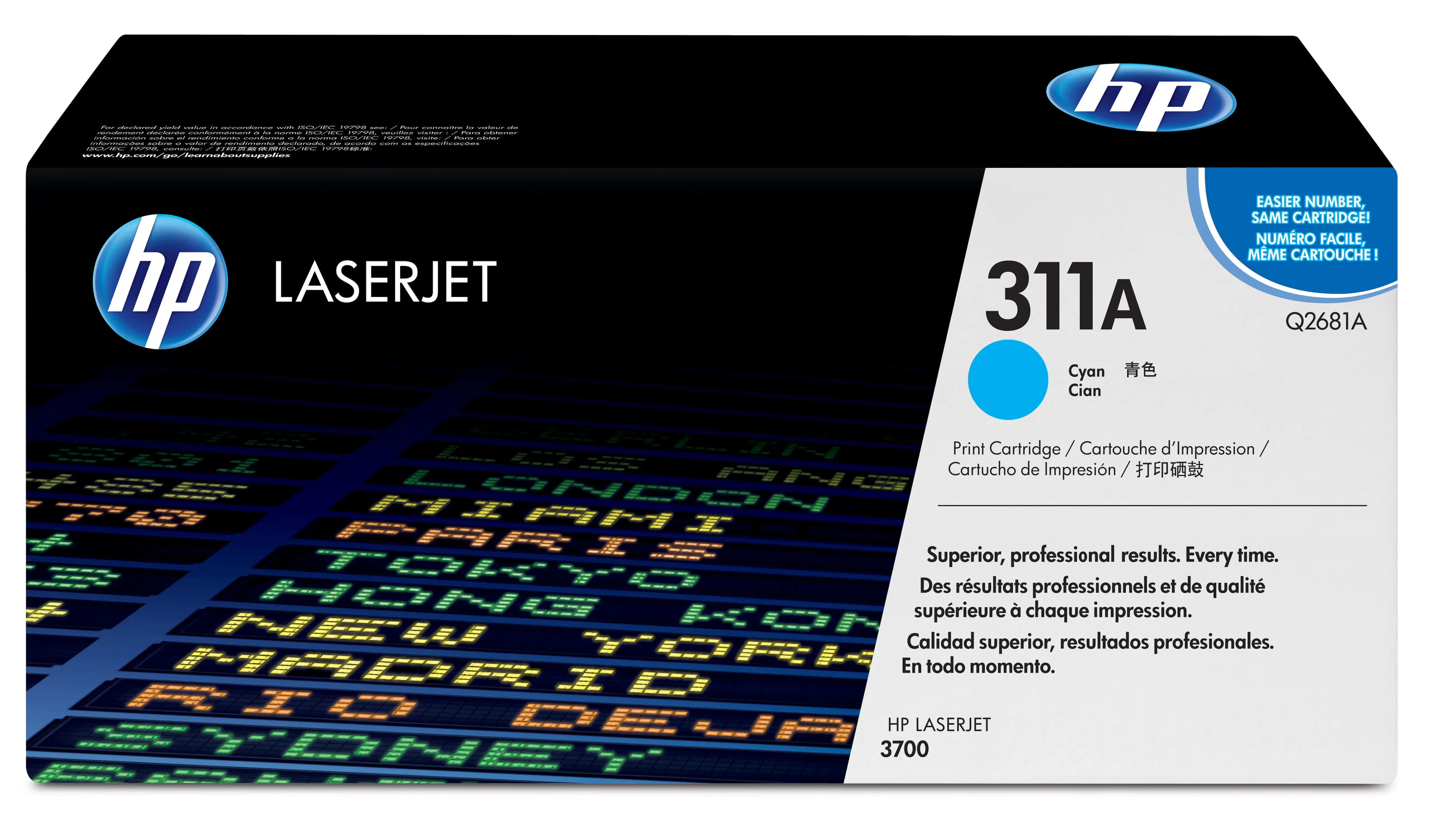HP 311A Cyan Original LaserJet Toner Cartridge Q2681A