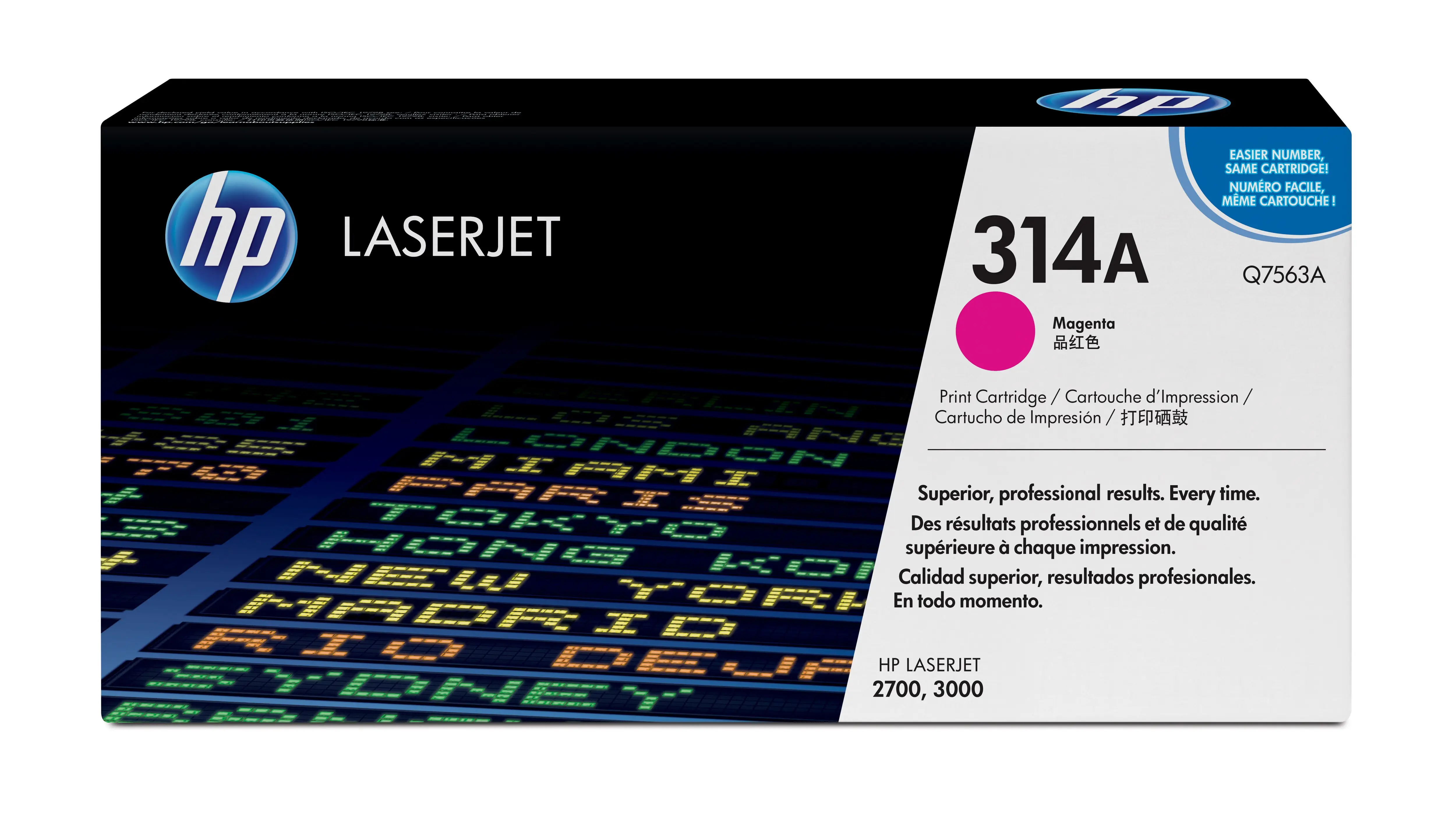 HP 314A Magenta Original LaserJet Toner Cartridge Q7563A