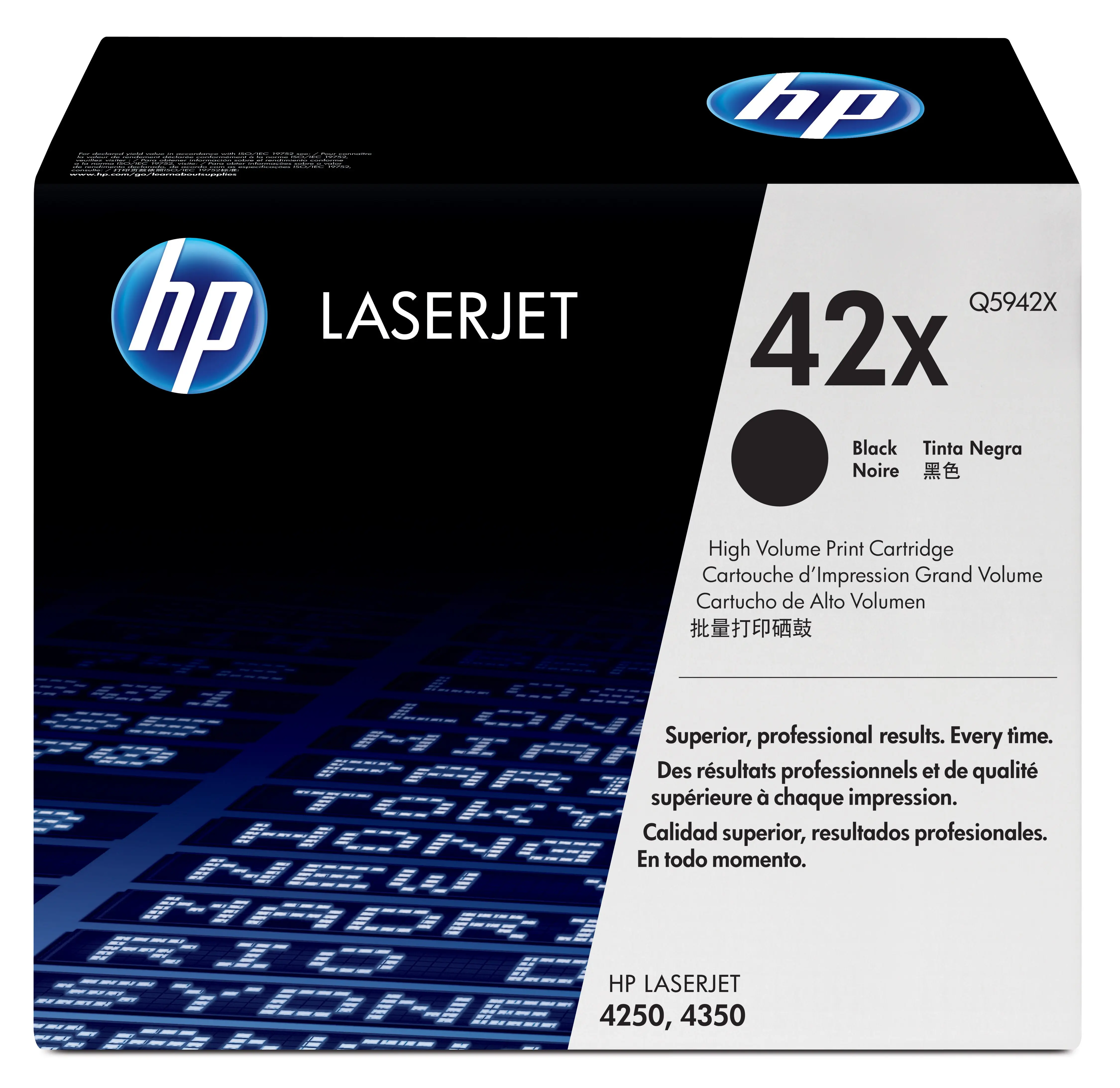 HP 42X High Yield Black Original LaserJet Toner Cartridge Q5942X