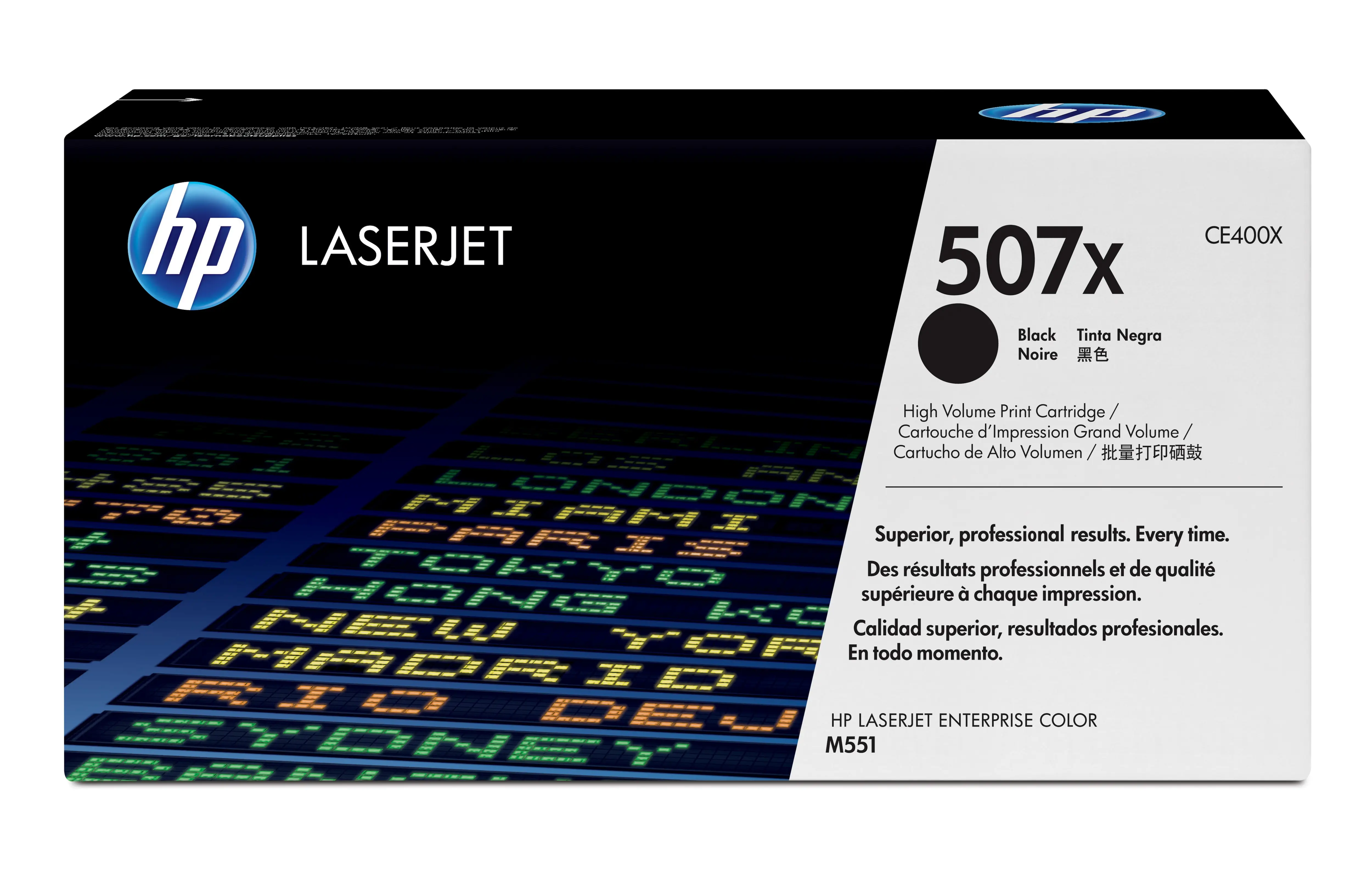 HP 507X Yüksek Kapasiteli Siyah Orijinal LaserJet Toner Kartuşu CE400X