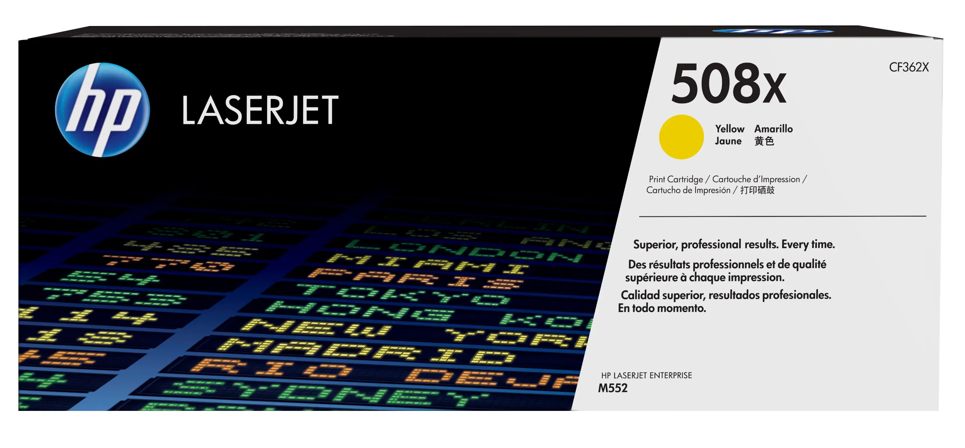 HP 508X Yüksek Kapasiteli Sarı Orijinal LaserJet Toner Kartuşu CF362X