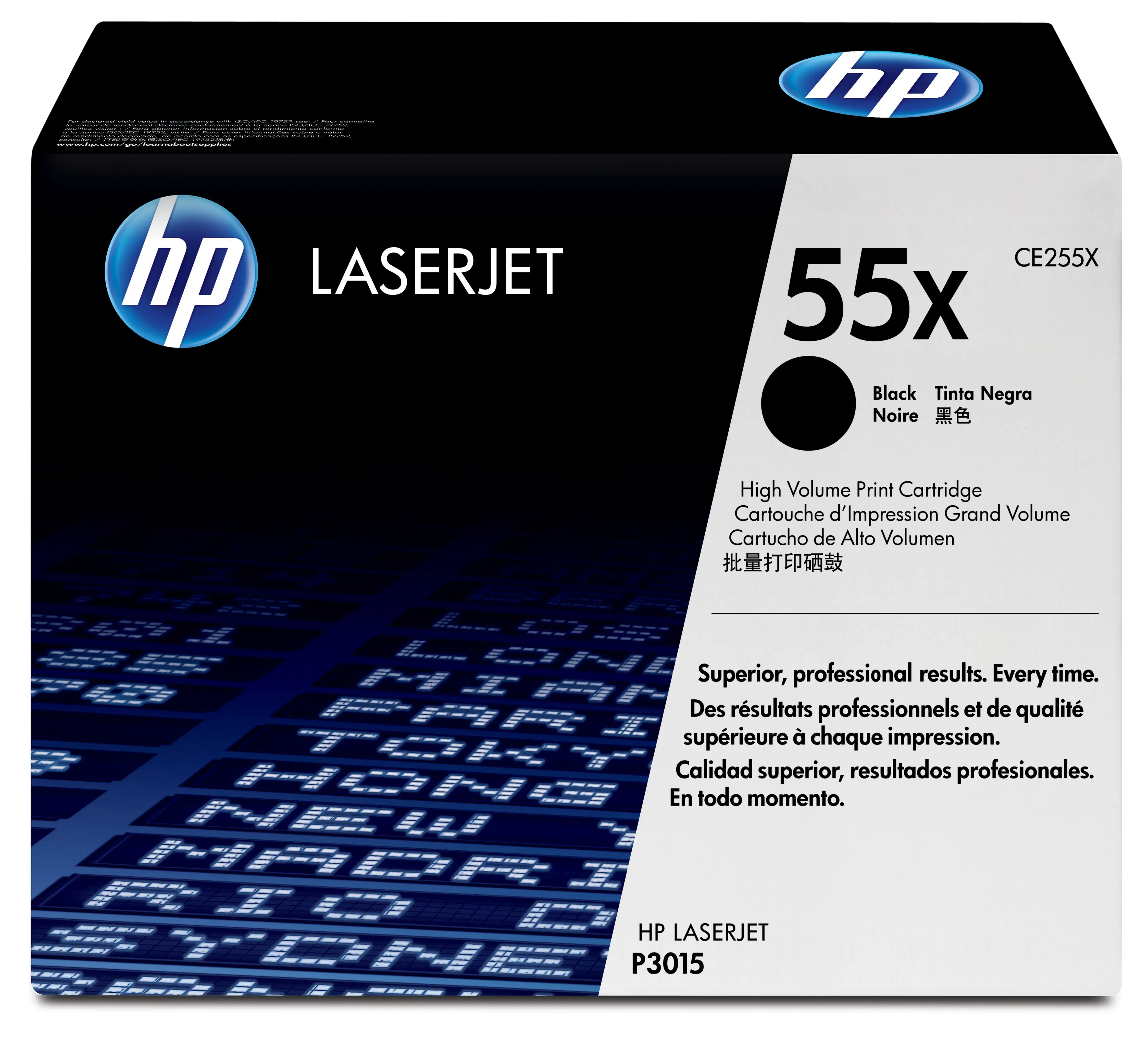 HP 55X Yüksek Kapasiteli Siyah Orijinal LaserJet Toner Kartuşu CE255X