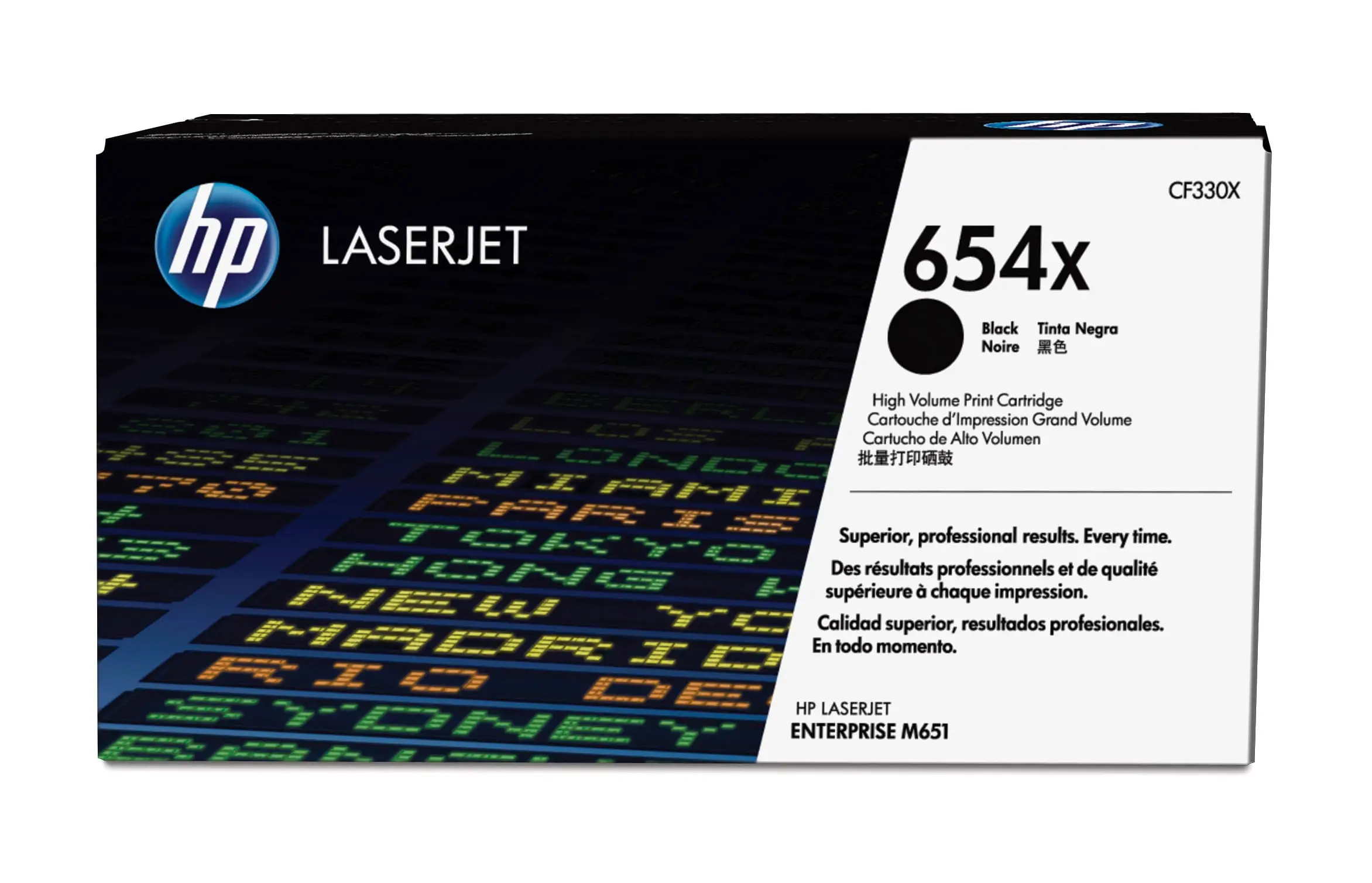 HP 654X Yüksek Kapasiteli Siyah Orijinal LaserJet Toner Kartuşu CF330X