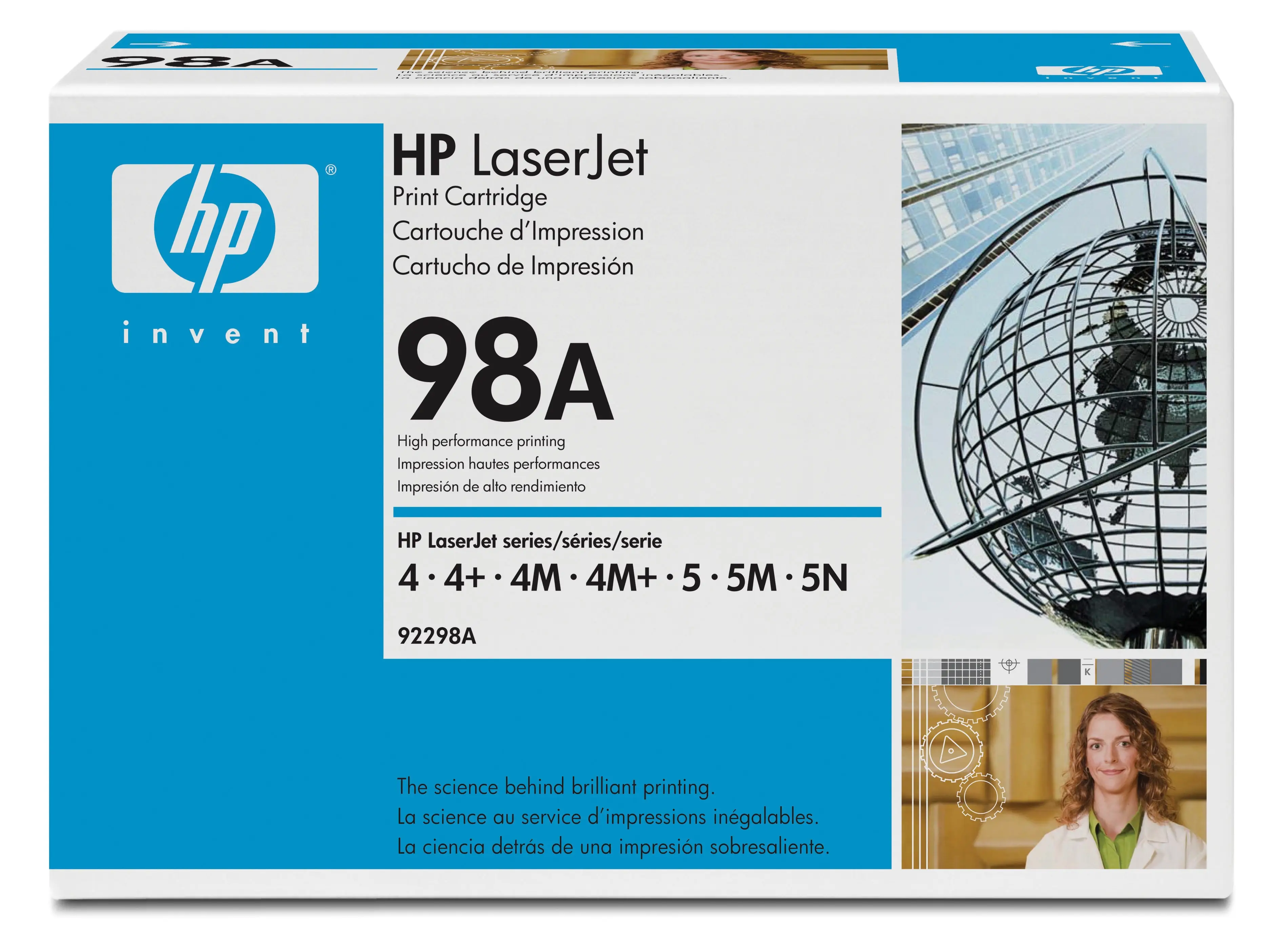 HP 98A Black Original LaserJet Toner Cartridge 92298A