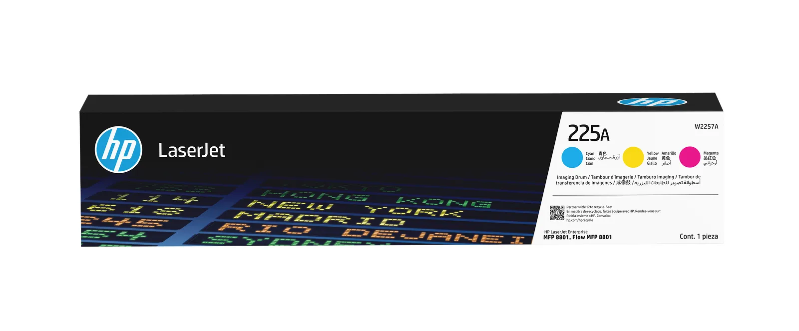 HP LaserJet CYM Imaging Drum toner kartuşu 1 adet Orijinal Cam Göbeği, Macenta, Sarı