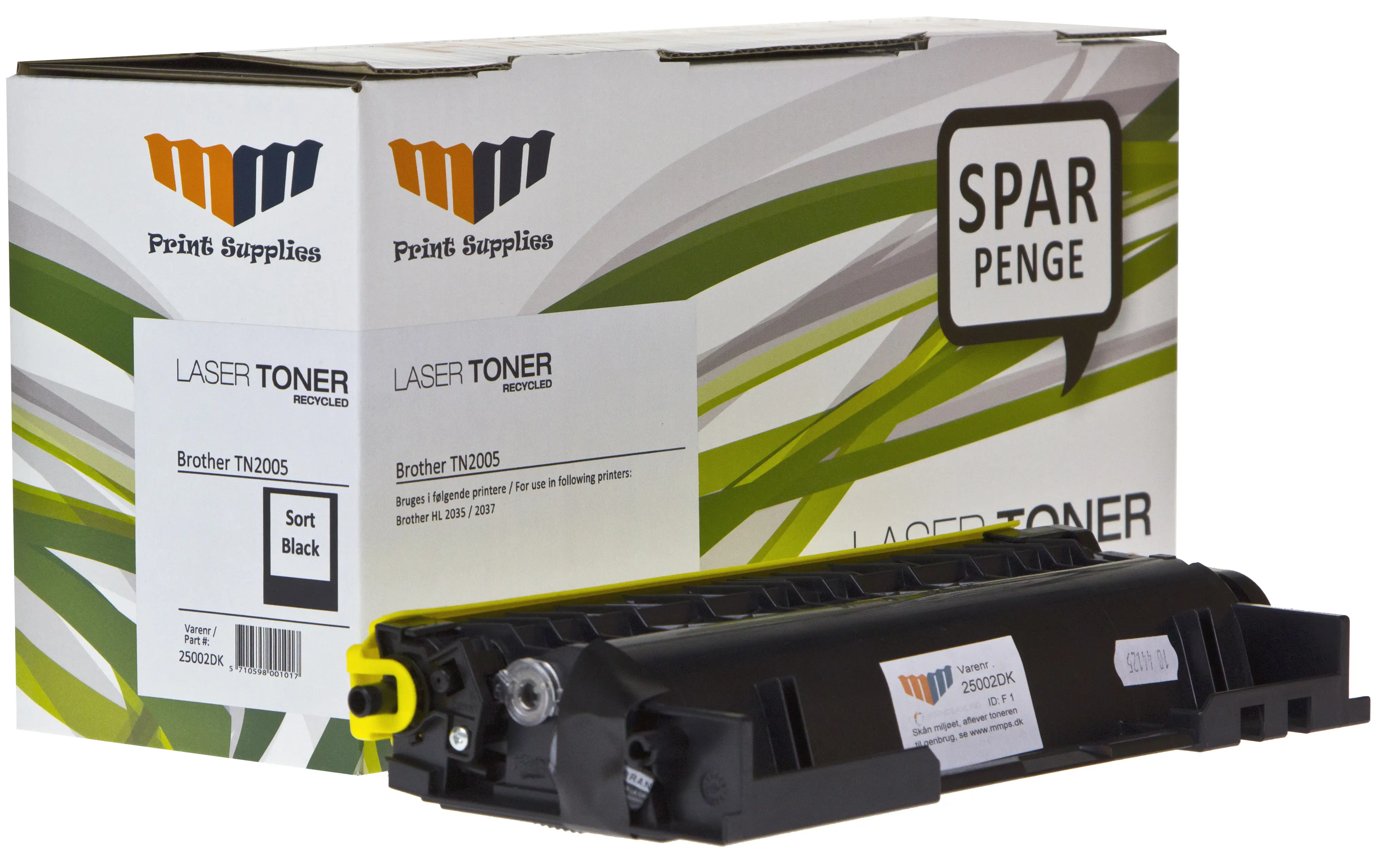 MM Black Laser Toner - Brother TN2005 - For Brother HL 25002DK