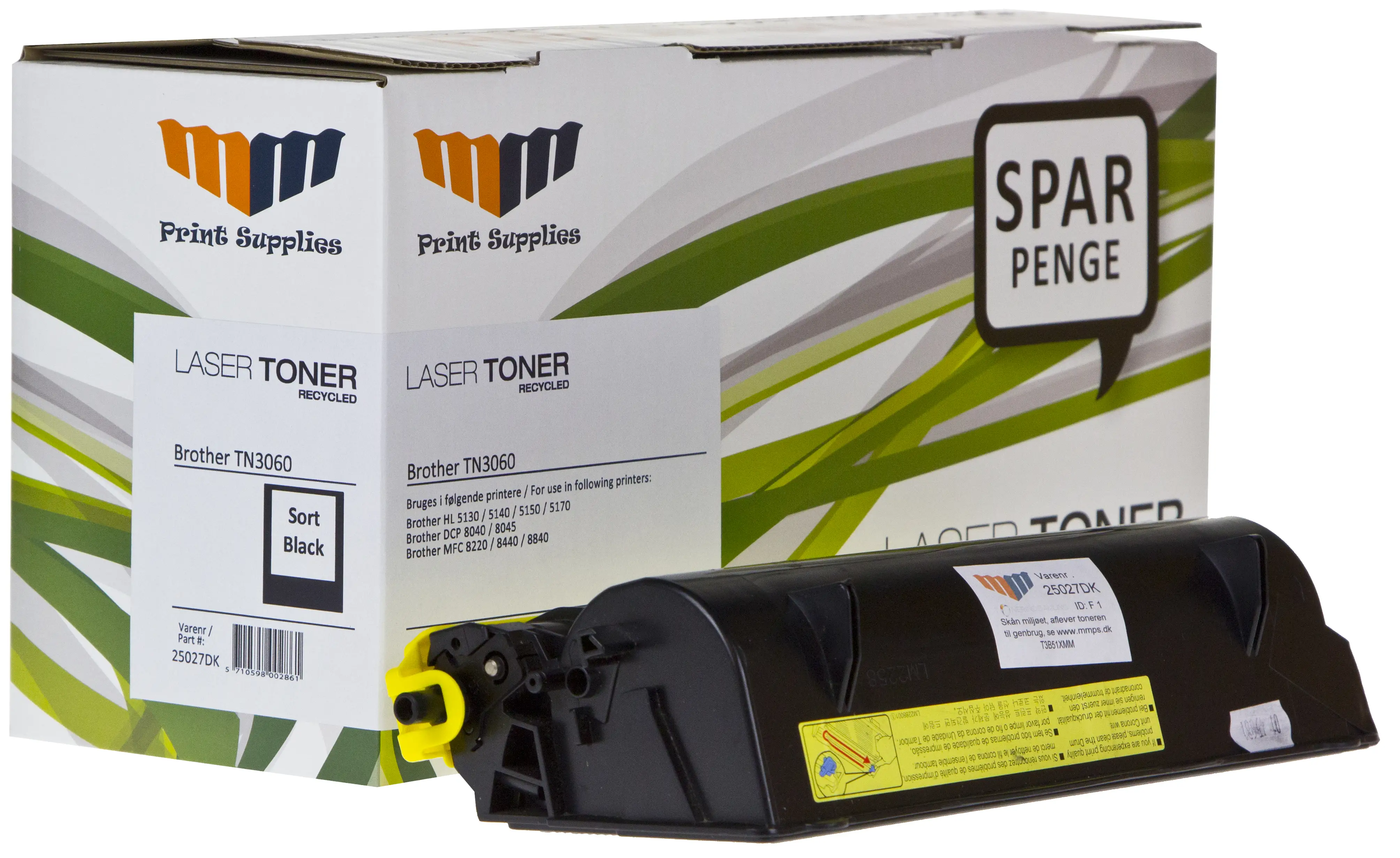 MM Black Laser Toner - Brother TN3060 - For Brother DCP / HL / MFC 25027DK