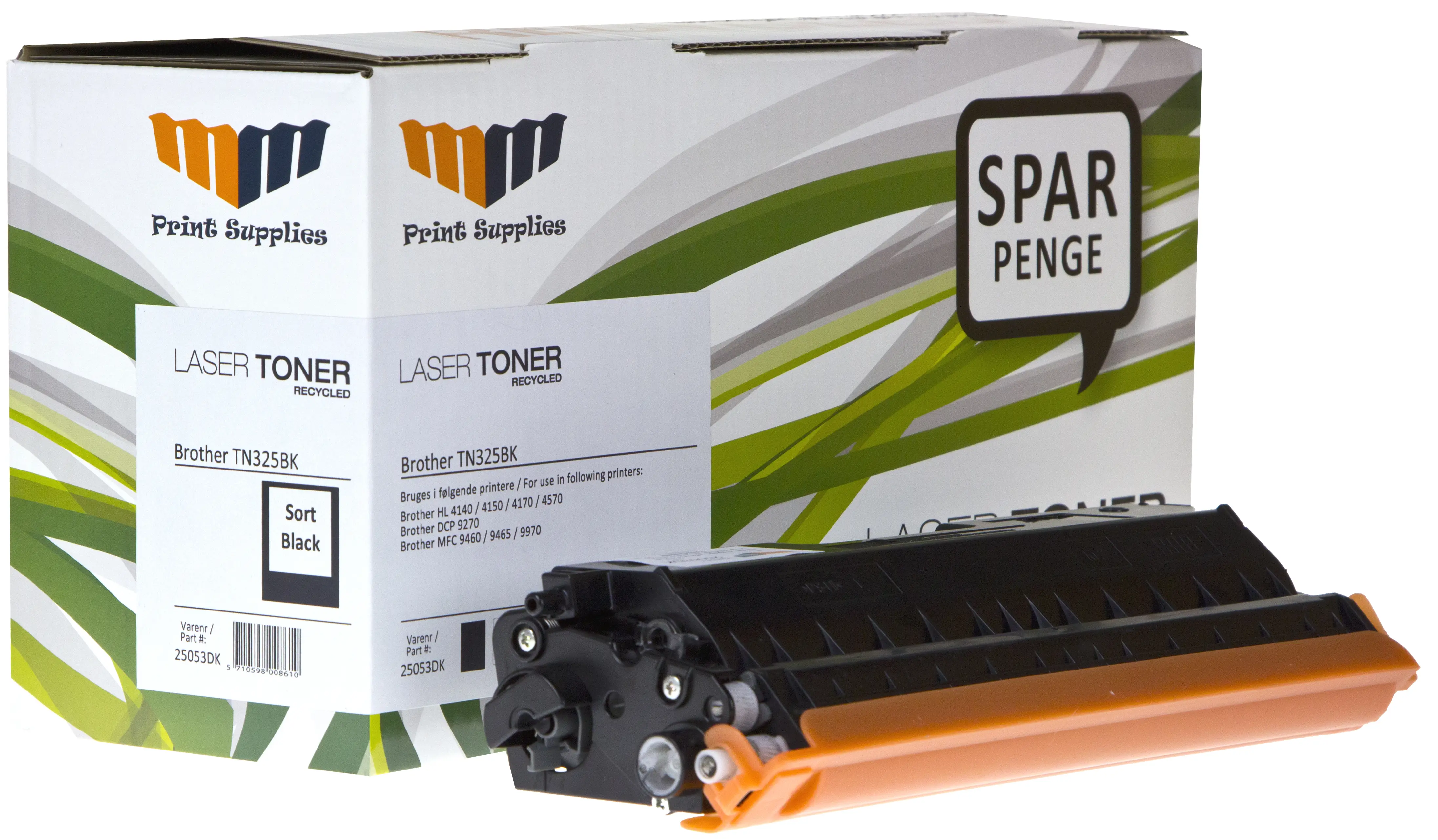 MM Black Laser Toner - Brother TN325BK - For Brother DCP / HL / MFC 25053DK