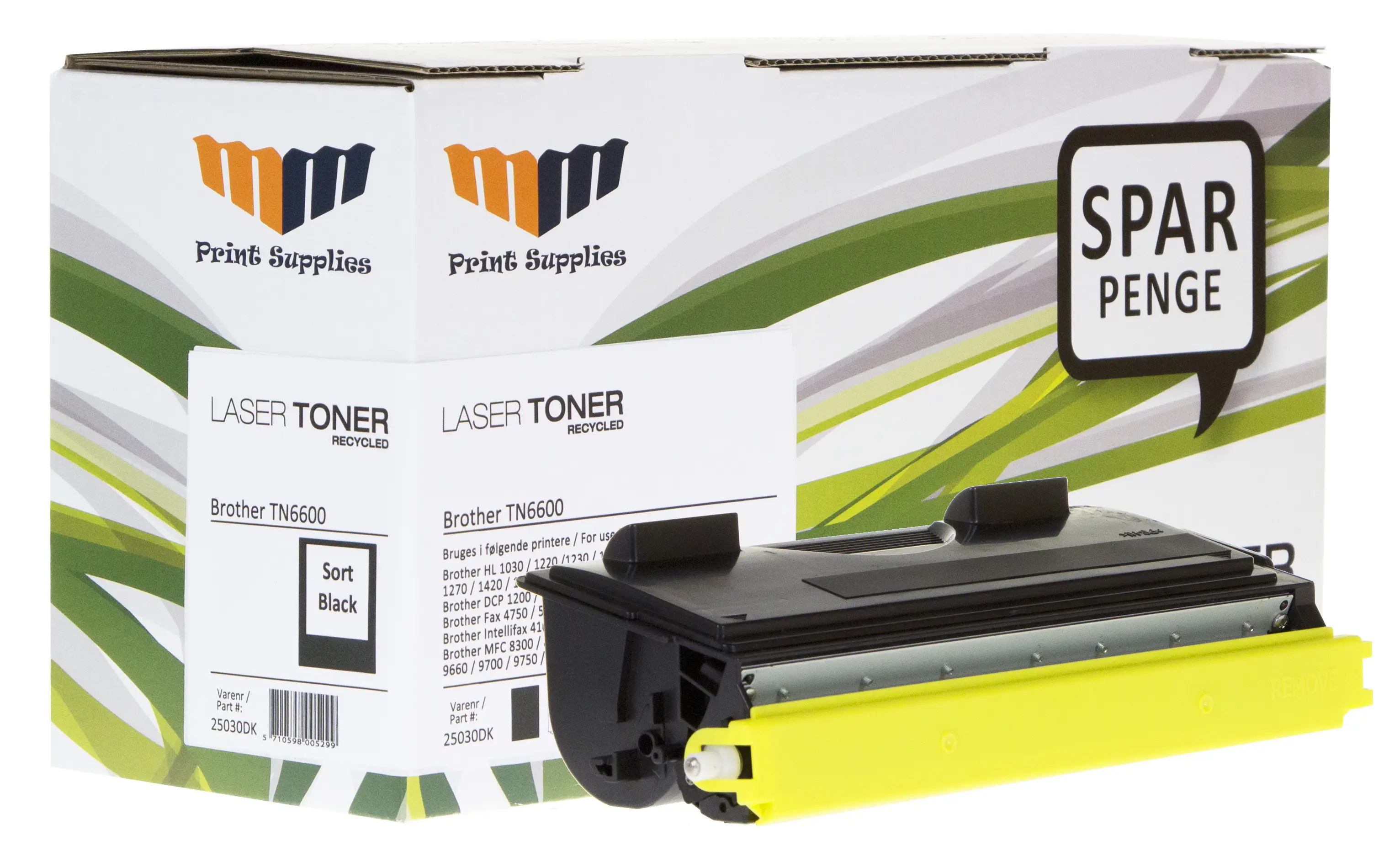 MM Black Laser Toner - Brother TN6600 - For Brother DCP / FAX / INTELLIFAX / HL / MFC 25030DK