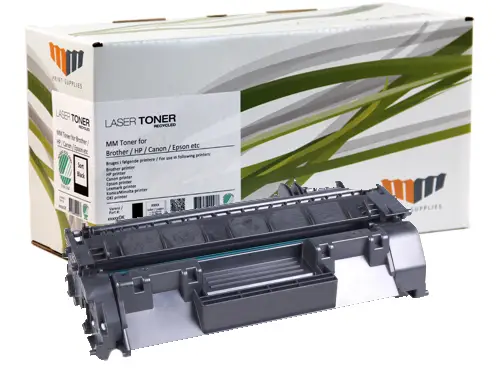 MM Black Laser Toner - HP 05A (CE505A) / Canon 719 (3479B002) High Capacity - For HP LaserJet / Canon LBP & MF 15152DK