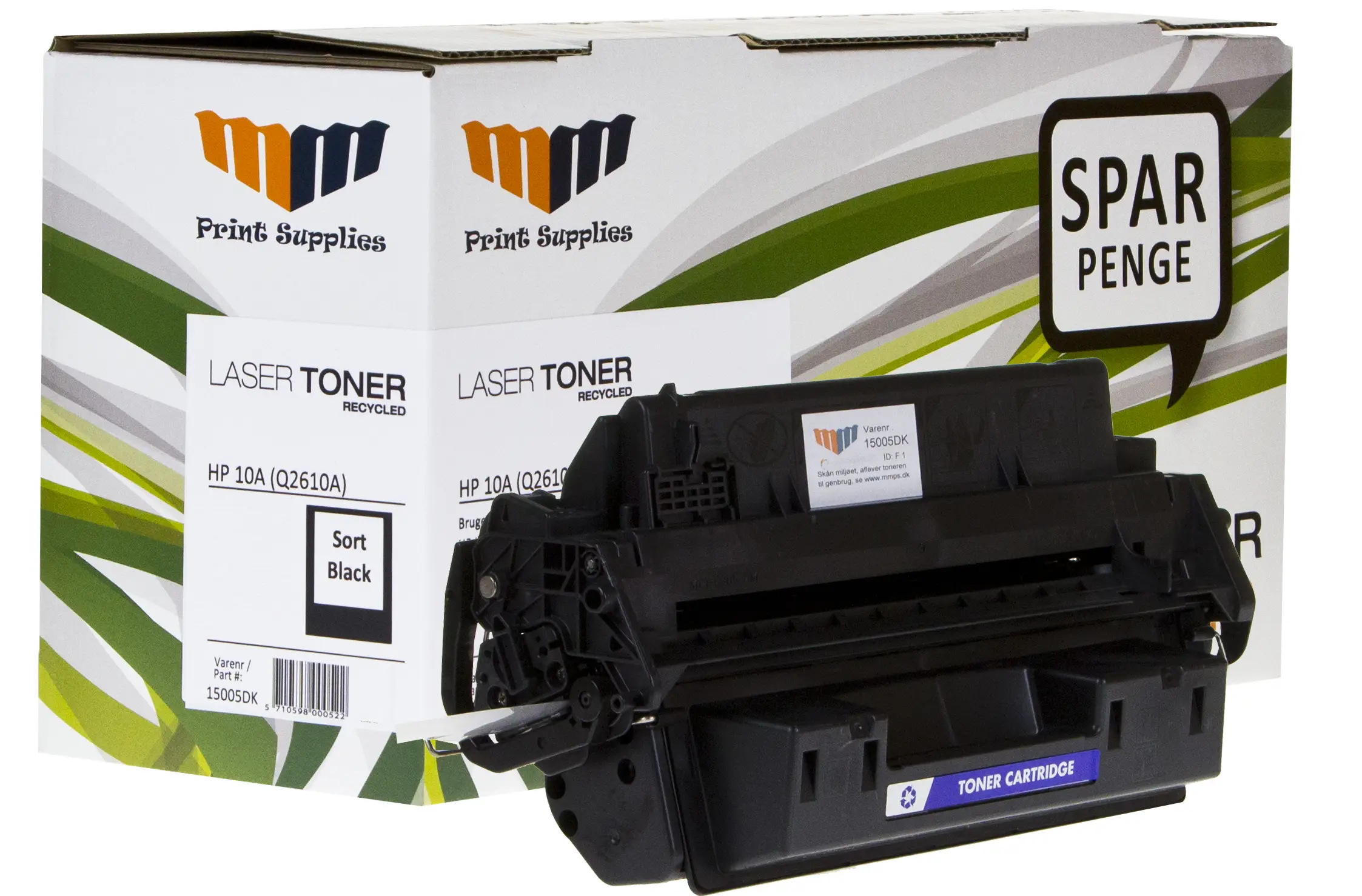 MM Black Laser Toner - HP 10A (Q2610A) - For HP LaserJet 15005DK