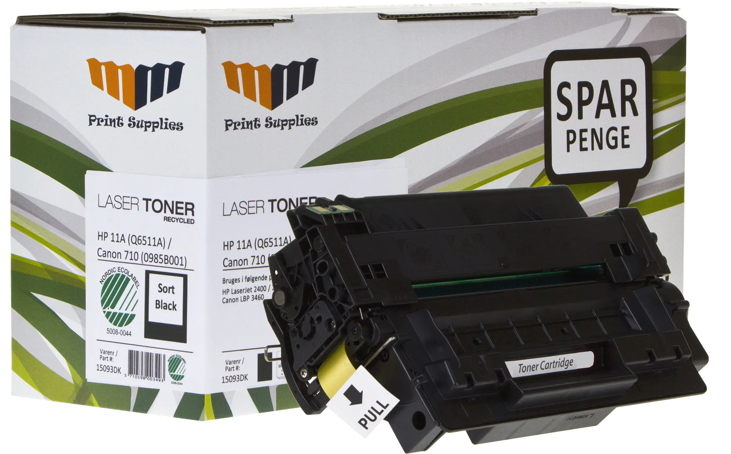 MM Black Laser Toner - HP 11A (Q6511A) / Canon CRT-710 (0985B001) - For HP LaserJet / Canon LBP 15093DK