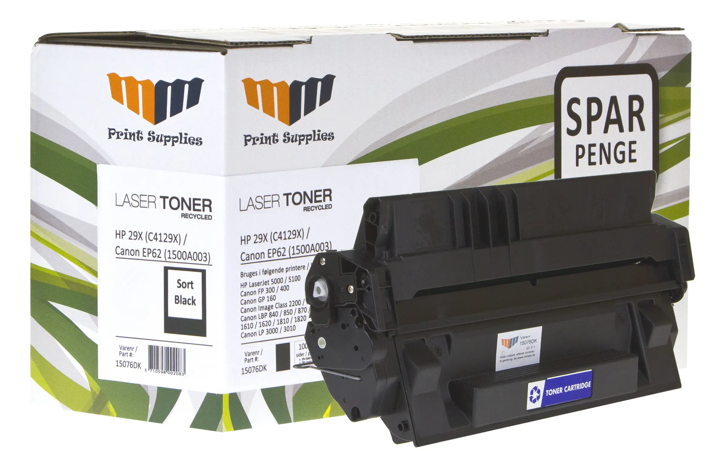 MM Black Laser Toner - HP 29X (C4129X) / Canon EP-62 (1500A003) - For HP LaserJet & Canon LBP 15076DK