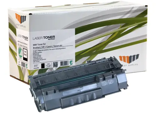 MM Black Laser Toner - HP 53X (Q7553X) / Canon 715H (1976B002) High capacity - For HP LaserJet / Canon LBP 15154DK
