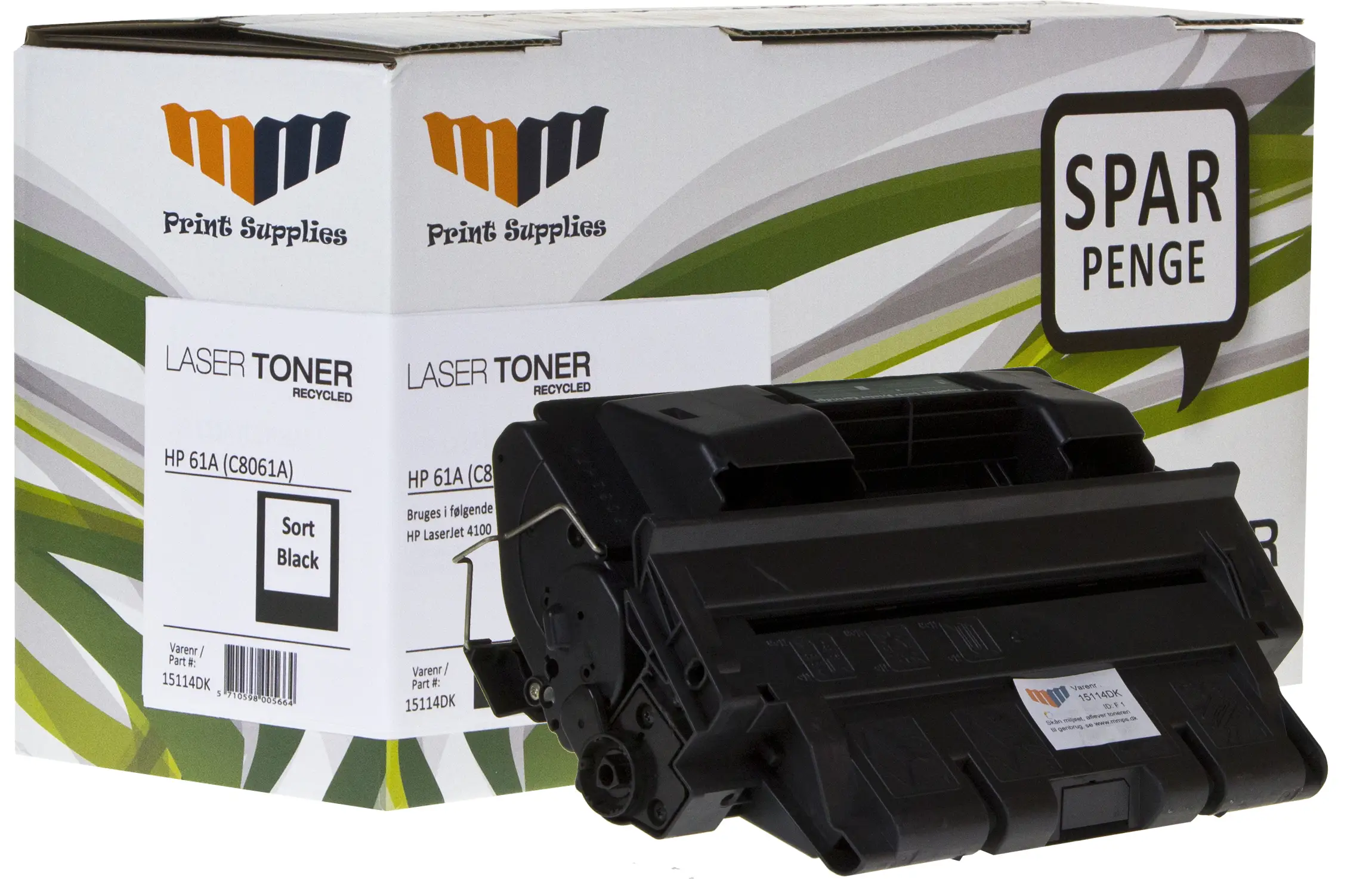 MM Black Laser Toner - HP 61A (C8061A) - For HP LaserJet 15114DK