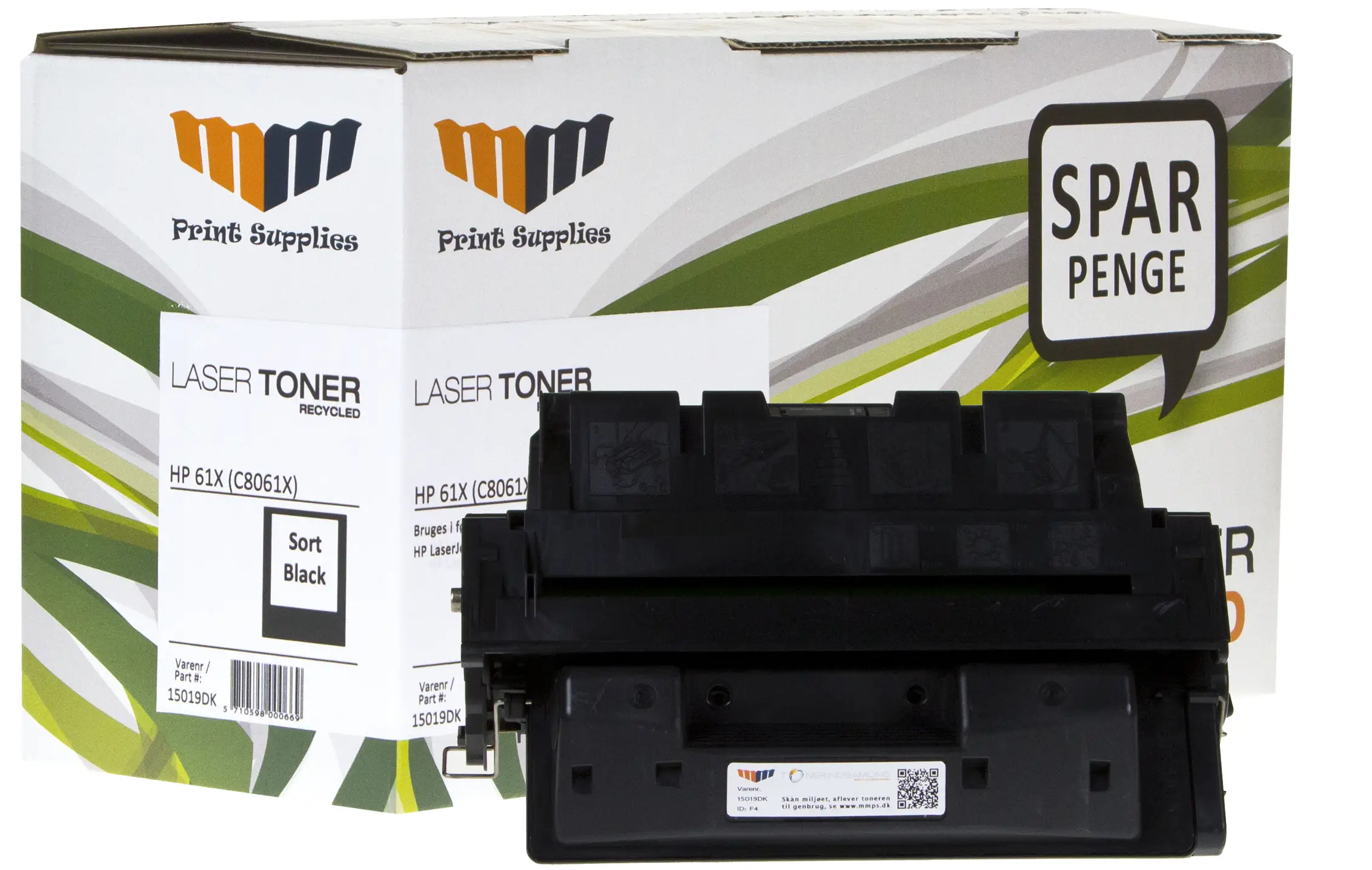 MM Black Laser Toner - HP 61X (C8061X) - For HP LaserJet 15019DK