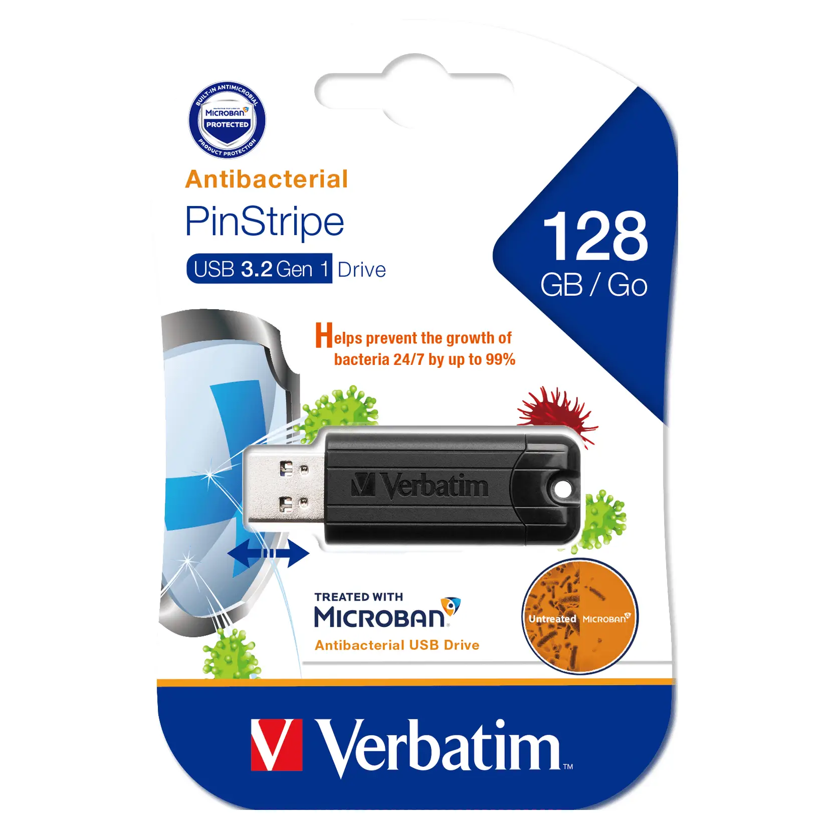 Verbatim Pinstripe USB3.2 Gen1 128 GB 66777