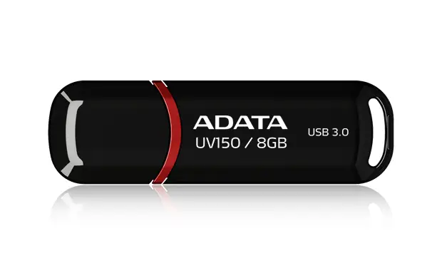 ADATA 8GB DashDrive UV150 AUV150-8G-RBK