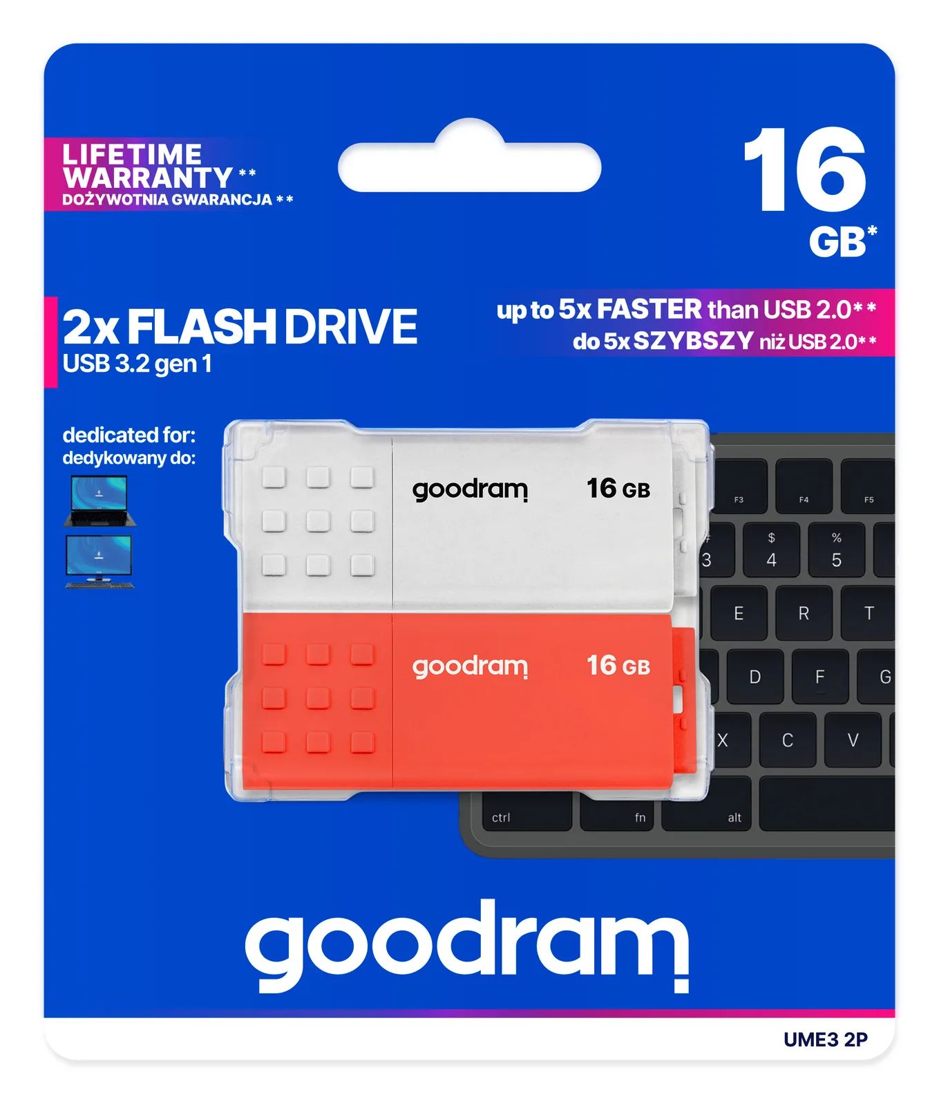 Goodram 2-PACK UME3-0160MXR11-2P