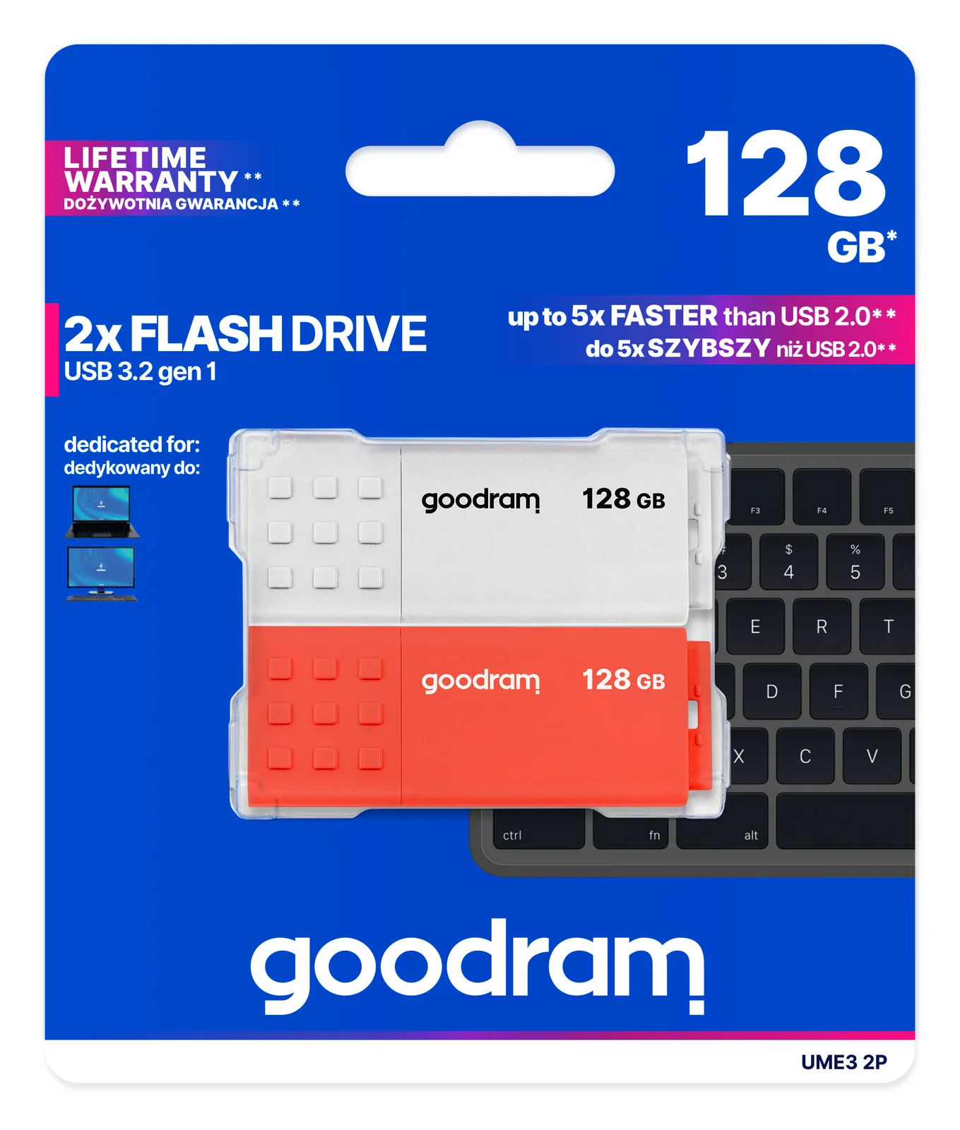 Goodram 2-PACK UME3-1280MXR11-2P