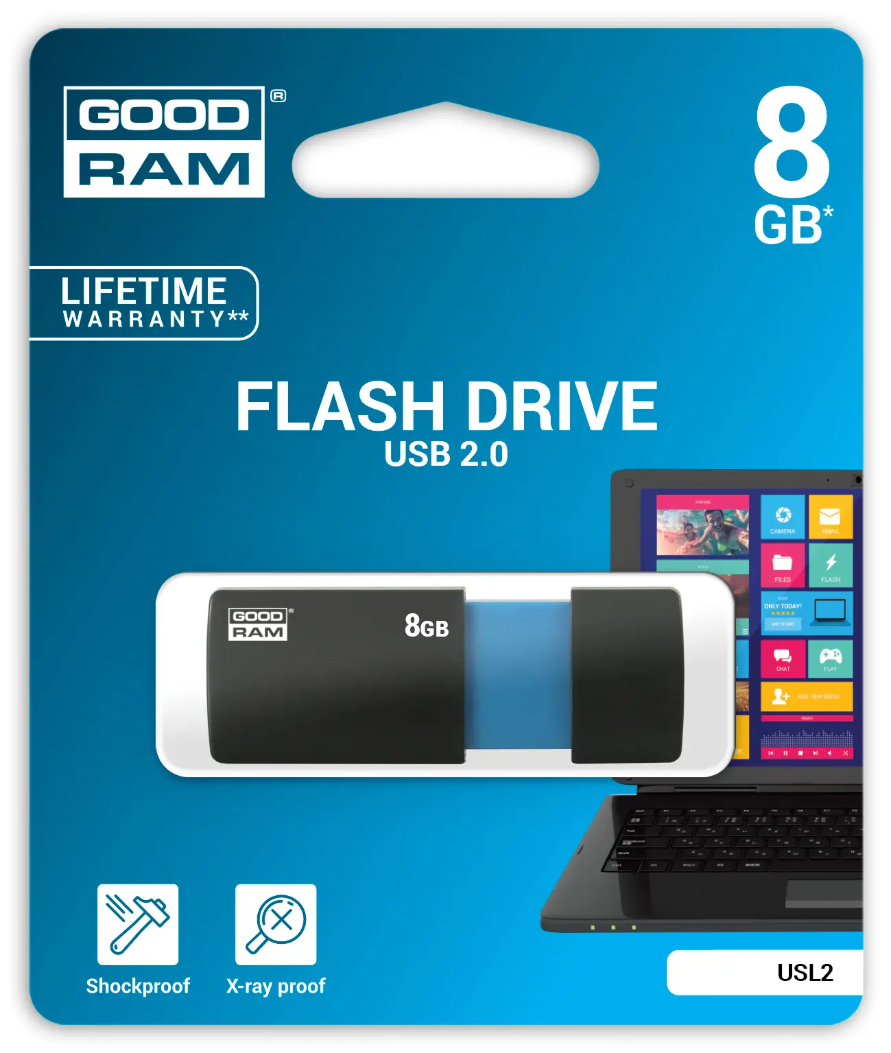 Goodram 8GB USB 2.0 USL2-0080K0R11