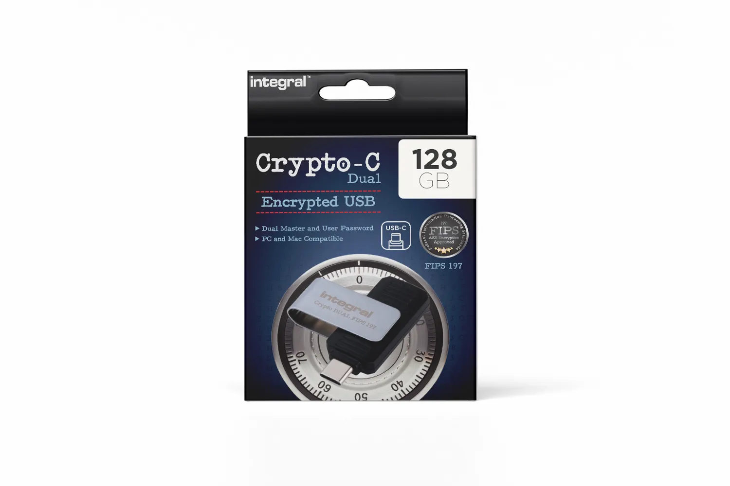 Integral INFD128GCRDLC3-197 USB flash sürücü 128 GB USB C Tipi 3.2 Gen 1 (3.1 Gen 1) Siyah, Gümüş
