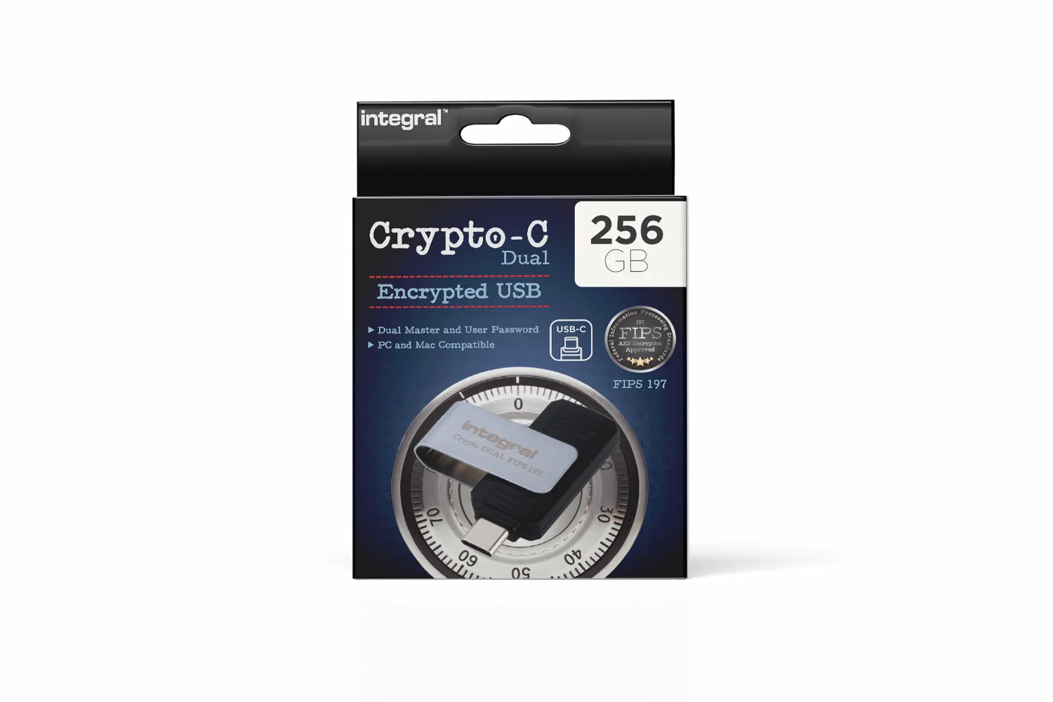 Integral INFD256GCRDLC3-197 USB flash sürücü 256 GB USB C Tipi 3.2 Gen 1 (3.1 Gen 1) Siyah, Gümüş