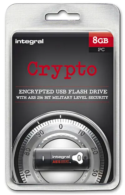 Integral INFD8GBSPLBKCRYPTOUF 8 GB