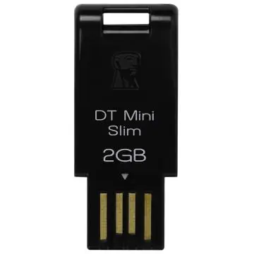 Kingston Technology 2GB, DataTraveler Mini Slim, Black DTMS/2GB