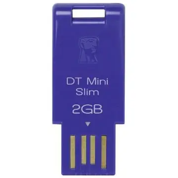 Kingston Technology 2GB, DataTraveler Mini Slim, Blue DTMSB/2GB