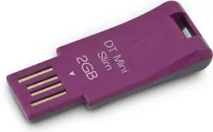 Kingston Technology 2GB, DataTraveler Mini Slim, Pink DTMSN/2GB