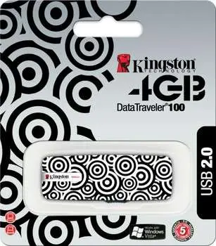 Kingston Technology 4GB DataTraveler 100 Geometric Design KC-U064G-1XS31