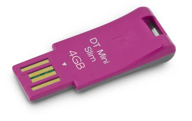 Kingston Technology 4GB, DataTraveler Mini Slim, Pink DTMSN/4GB