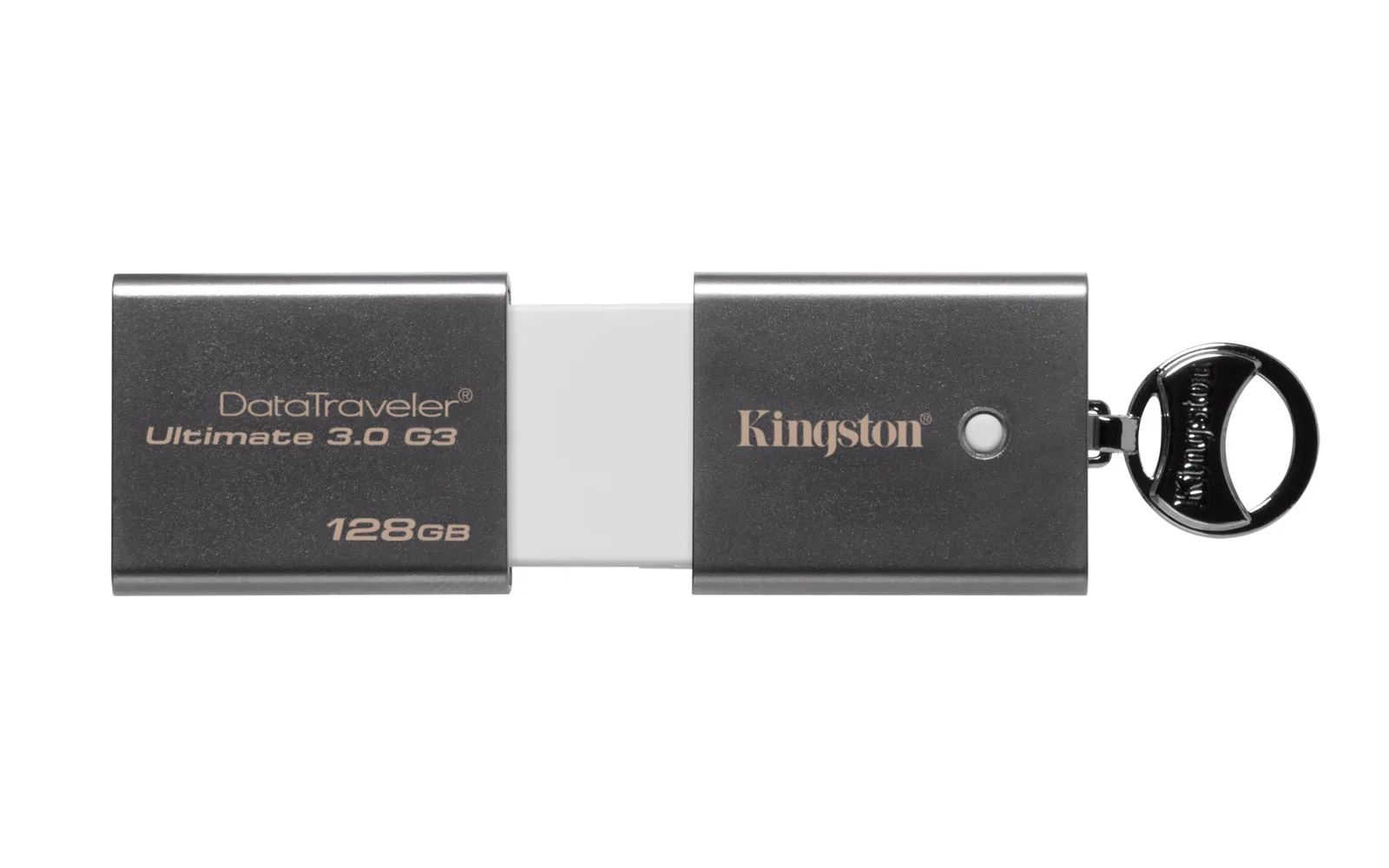 Kingston Technology Kingston DataTraveler Ultimate 3.0 G3 128GB USB flash sürücü A tipi USB 3.2 Gen 1 (3.1 Gen 1) Paslanmaz çelik, Beyaz