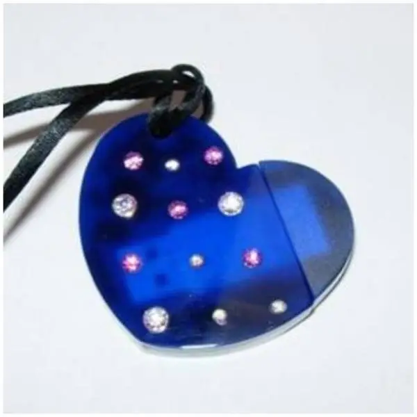 Nilox SWAROVSKY PEN DRIVE 2GB BLU HEART PD2105CB