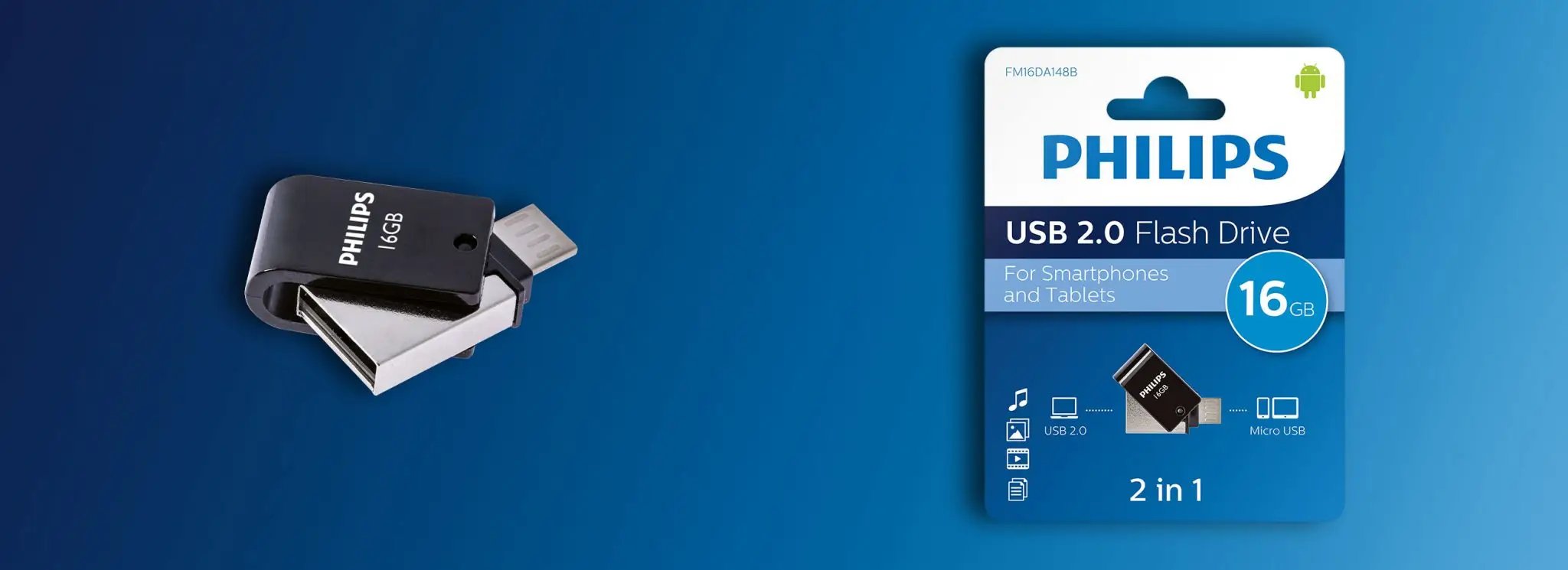 Philips FM16DA148B/00 16 GB PHUSB16G2IN1OTGG