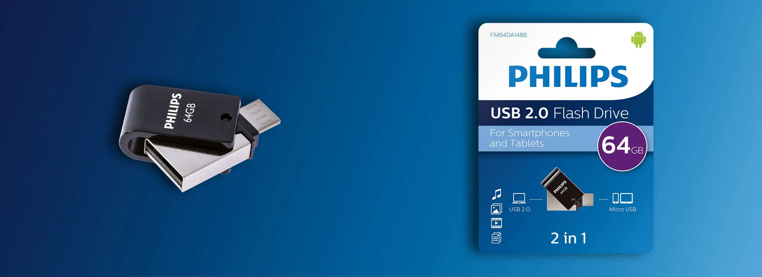 Philips FM64FD70B/00 64 GB PHUSB64G2IN1OTGG