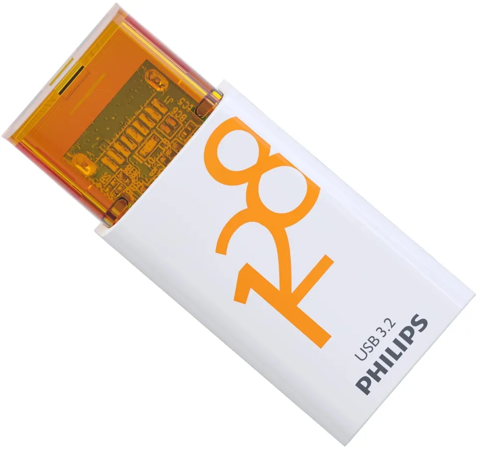 Philips USB 3.2 128GB Click Series Gen 1 USB-C USB flash sürücü USB C Tipi 3.2 Gen 1 (3.1 Gen 1) Beyaz
