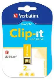 Verbatim 2GB Clip-it USB Drive 43908