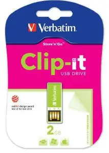 Verbatim 2GB Clip-it USB Drive 43905